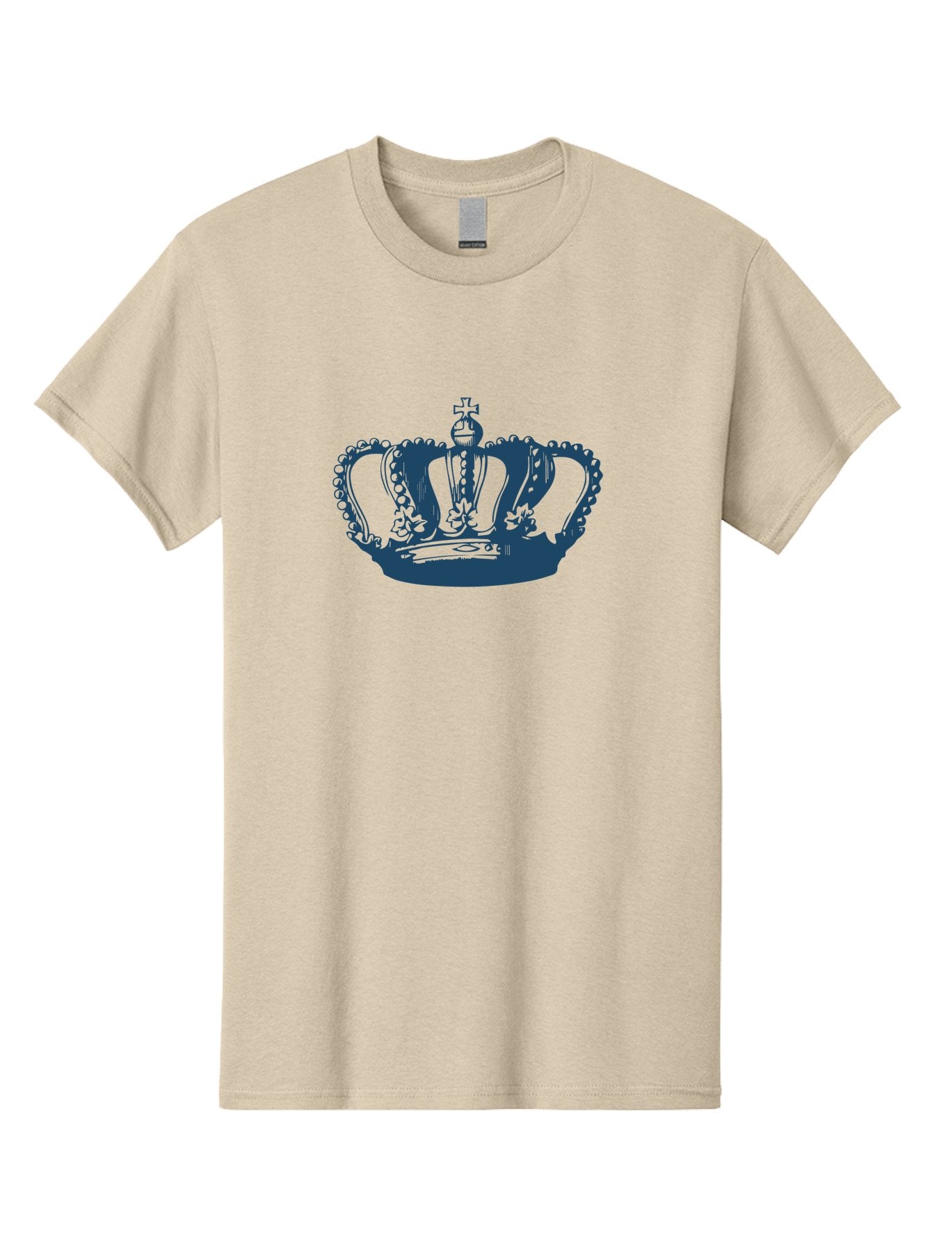 Royal Reign Crown Men'S Graphic Tee, 100% Cotton, Comfortable Casual Summer Wear, Machine Washable, Royal Crown, Luxury Symbol, Monarch Emblem, Aristocratic Headpiece, Regal Adornment, Majestic Tiara, Crown Jewels, Symbolic Regalia Aae621
