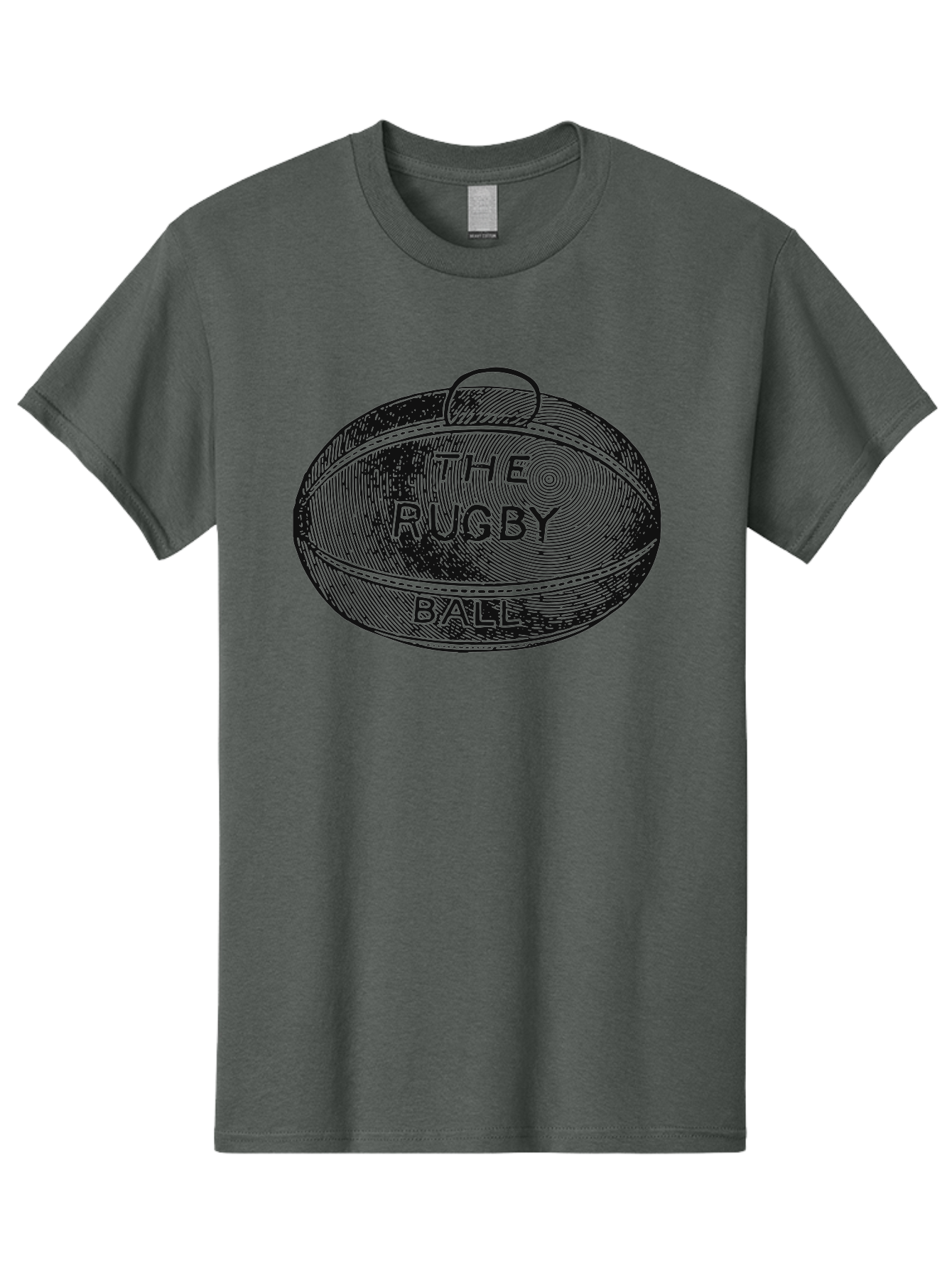 The Rugby Ball Men'S Graphic Tee, 100% Cotton, Comfortable Casual Summer Wear, Machine Washable, Rugby Ball, Sport Equipment, Oval Shape, Vintage Illustration, Sports Graphics, Rugby Team, Contact Sports, Sports Ball, Sports Illustration Aae623 17