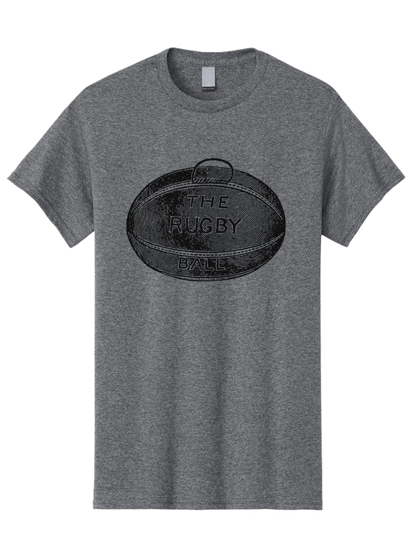 The Rugby Ball Men'S Graphic Tee, 100% Cotton, Comfortable Casual Summer Wear, Machine Washable, Rugby Ball, Sport Equipment, Oval Shape, Vintage Illustration, Sports Graphics, Rugby Team, Contact Sports, Sports Ball, Sports Illustration Aae623 14