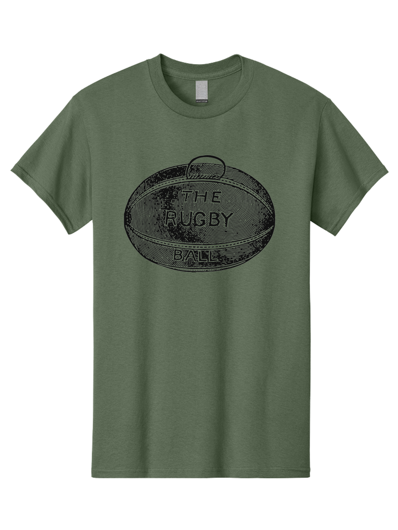 The Rugby Ball Men'S Graphic Tee, 100% Cotton, Comfortable Casual Summer Wear, Machine Washable, Rugby Ball, Sport Equipment, Oval Shape, Vintage Illustration, Sports Graphics, Rugby Team, Contact Sports, Sports Ball, Sports Illustration Aae623 29