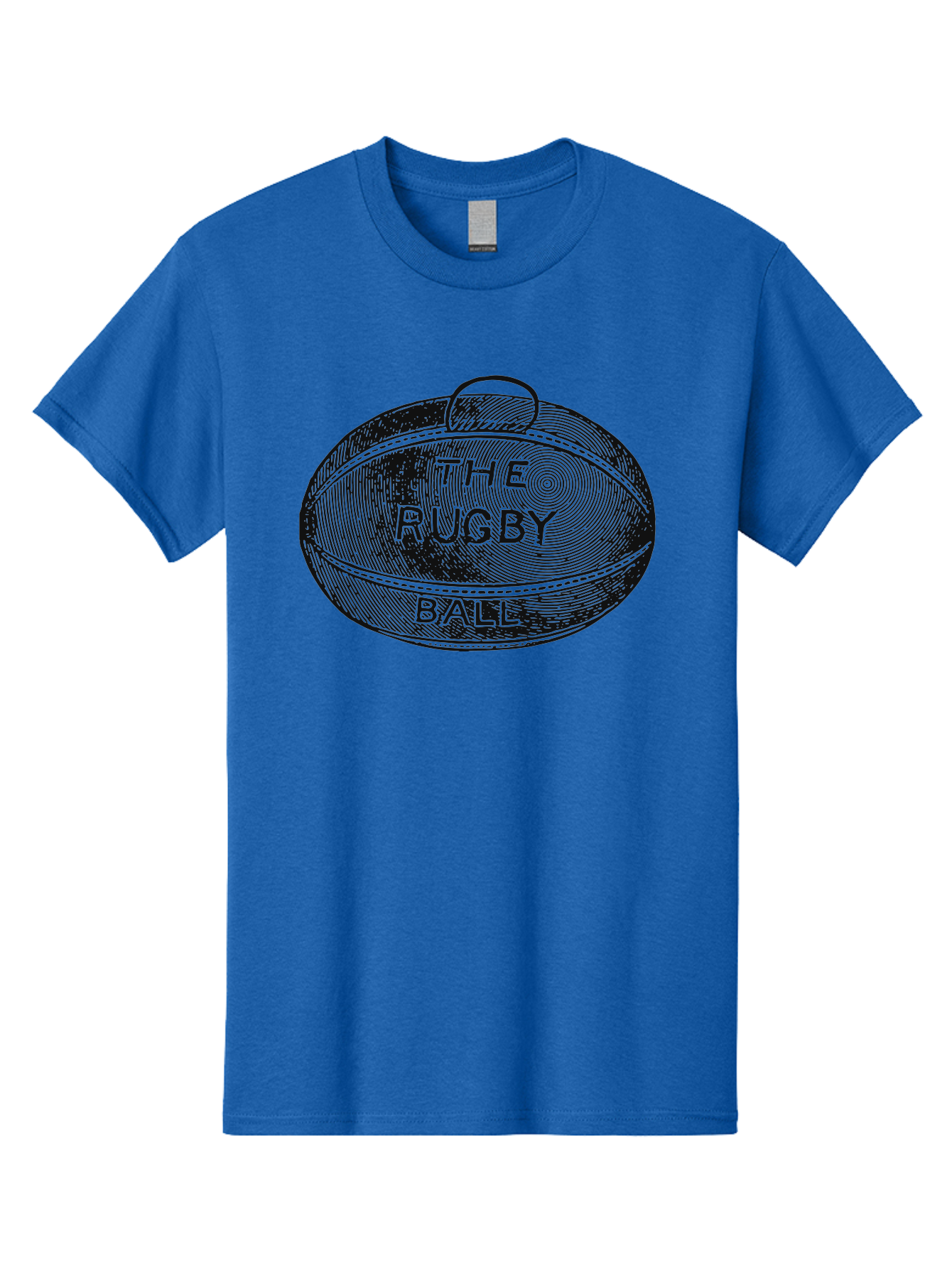 The Rugby Ball Men'S Graphic Tee, 100% Cotton, Comfortable Casual Summer Wear, Machine Washable, Rugby Ball, Sport Equipment, Oval Shape, Vintage Illustration, Sports Graphics, Rugby Team, Contact Sports, Sports Ball, Sports Illustration Aae623 9