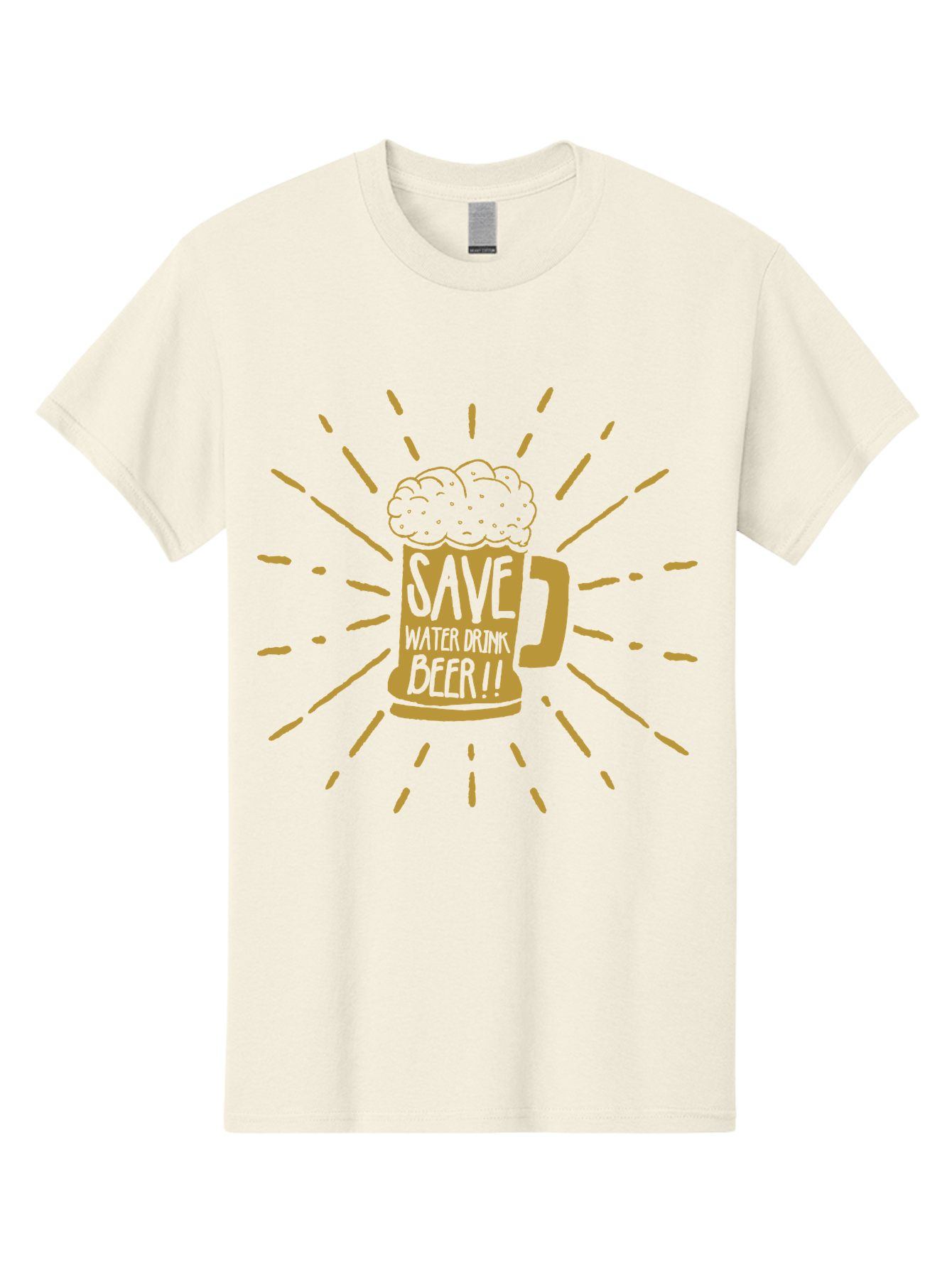 Save Water Drink Beer Men'S Graphic Tee, 100% Cotton, Comfortable Casual Summer Wear, Machine Washable, Beer Mug, Save Waterloo Bzer!!, Frothy Beer, Bold Typography, Eye-Catching Design, Craft Beer Culture, Brewery Logo, Neon Colors, Aae628 11