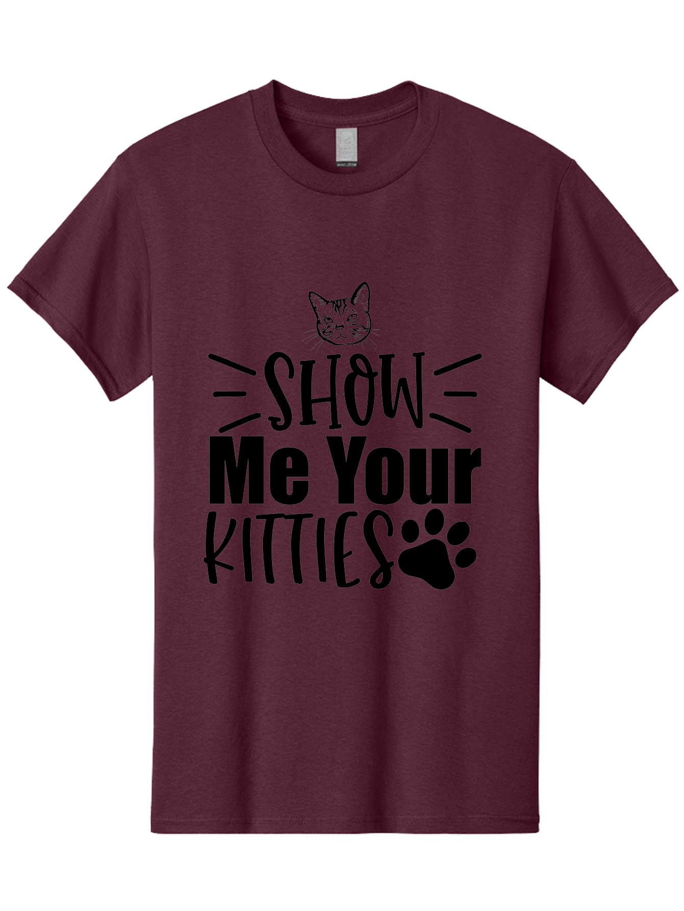 Show Me Your Kitties Men'S Graphic Tee, 100% Cotton, Comfortable Casual Summer Wear, Machine Washable, Cat Lovers, Kitties, Cat Theme, Feline Fun, Paw Print, Cat Face, Cute Graphics, Pet Lovers, Show Me Your Kitties Aae636 11