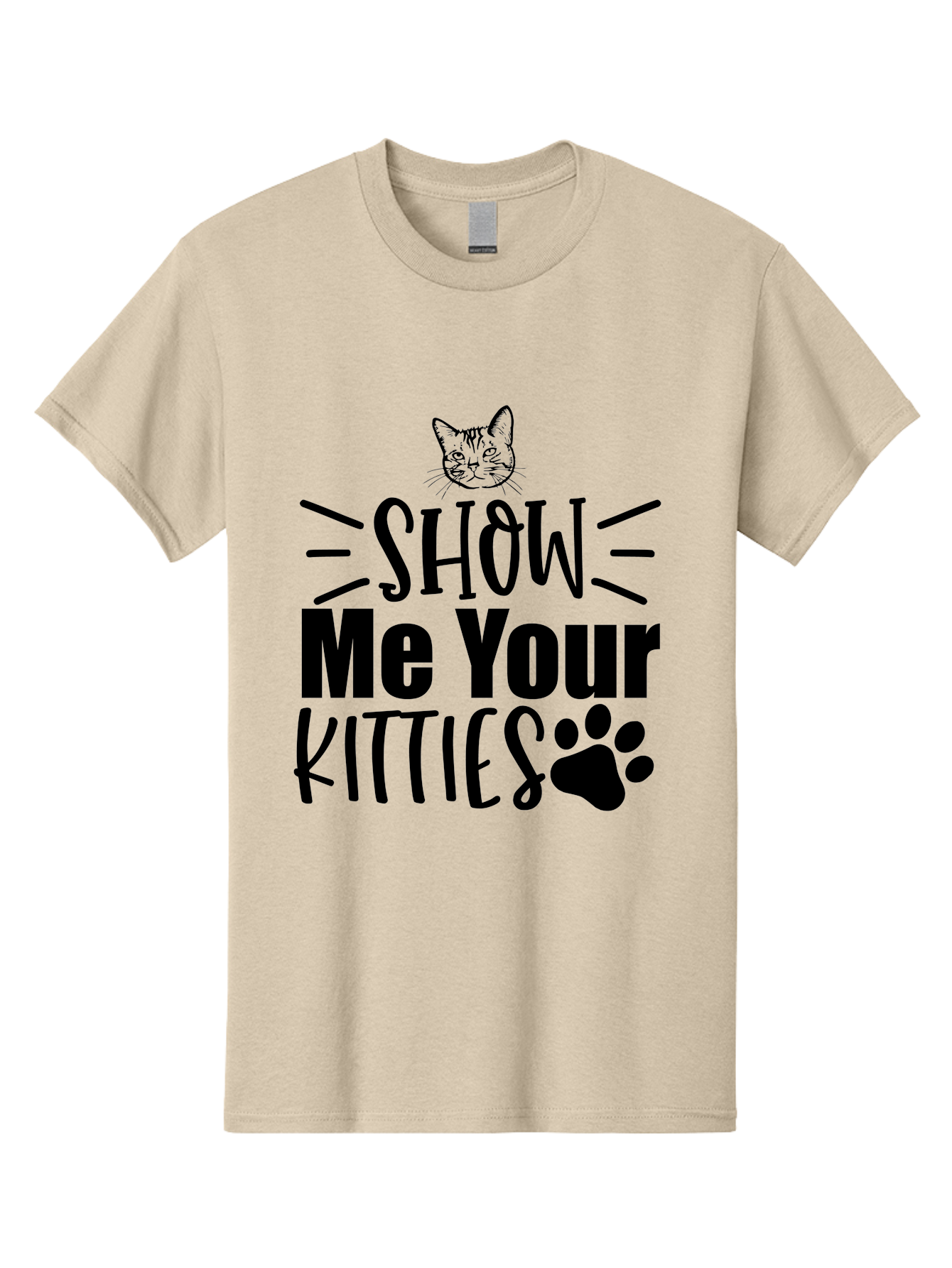 Show Me Your Kitties Men'S Graphic Tee, 100% Cotton, Comfortable Casual Summer Wear, Machine Washable, Cat Lovers, Kitties, Cat Theme, Feline Fun, Paw Print, Cat Face, Cute Graphics, Pet Lovers, Show Me Your Kitties Aae636 21