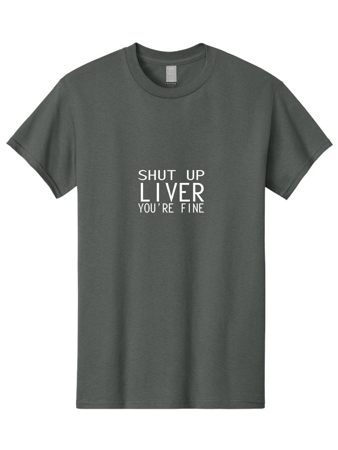 Shut Up Liver Men'S Graphic Tee, 100% Cotton, Comfortable Casual Summer Wear, Machine Washable, Funny Quote, Humoristic Saying, Witty Phrase, Liver Joke, Inspirational Quote, Motivational Words, Typographic Design Aae640 10
