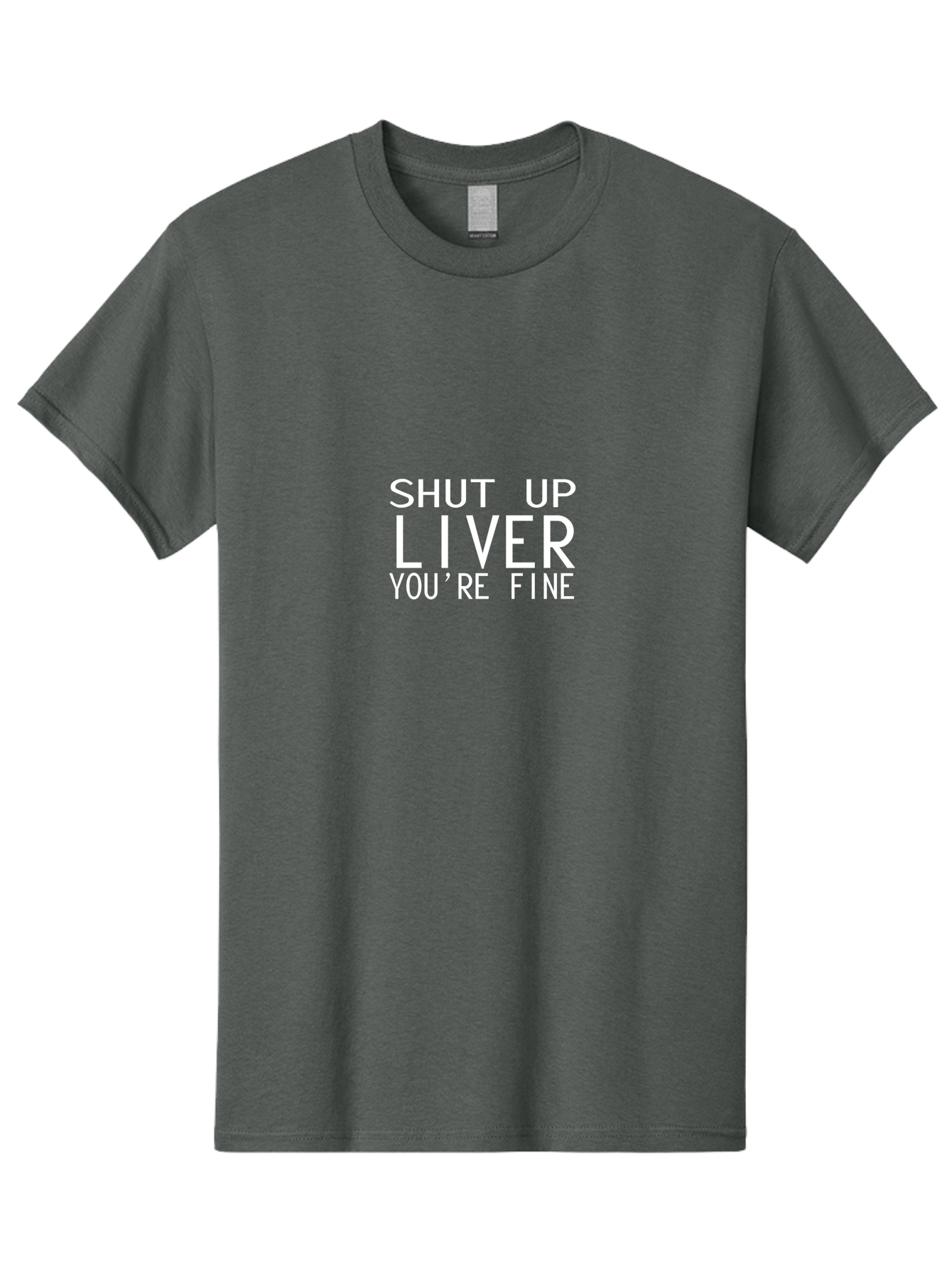 Shut Up Liver Men'S Graphic Tee, 100% Cotton, Comfortable Casual Summer Wear, Machine Washable, Funny Quote, Humoristic Saying, Witty Phrase, Liver Joke, Inspirational Quote, Motivational Words, Typographic Design Aae640 7