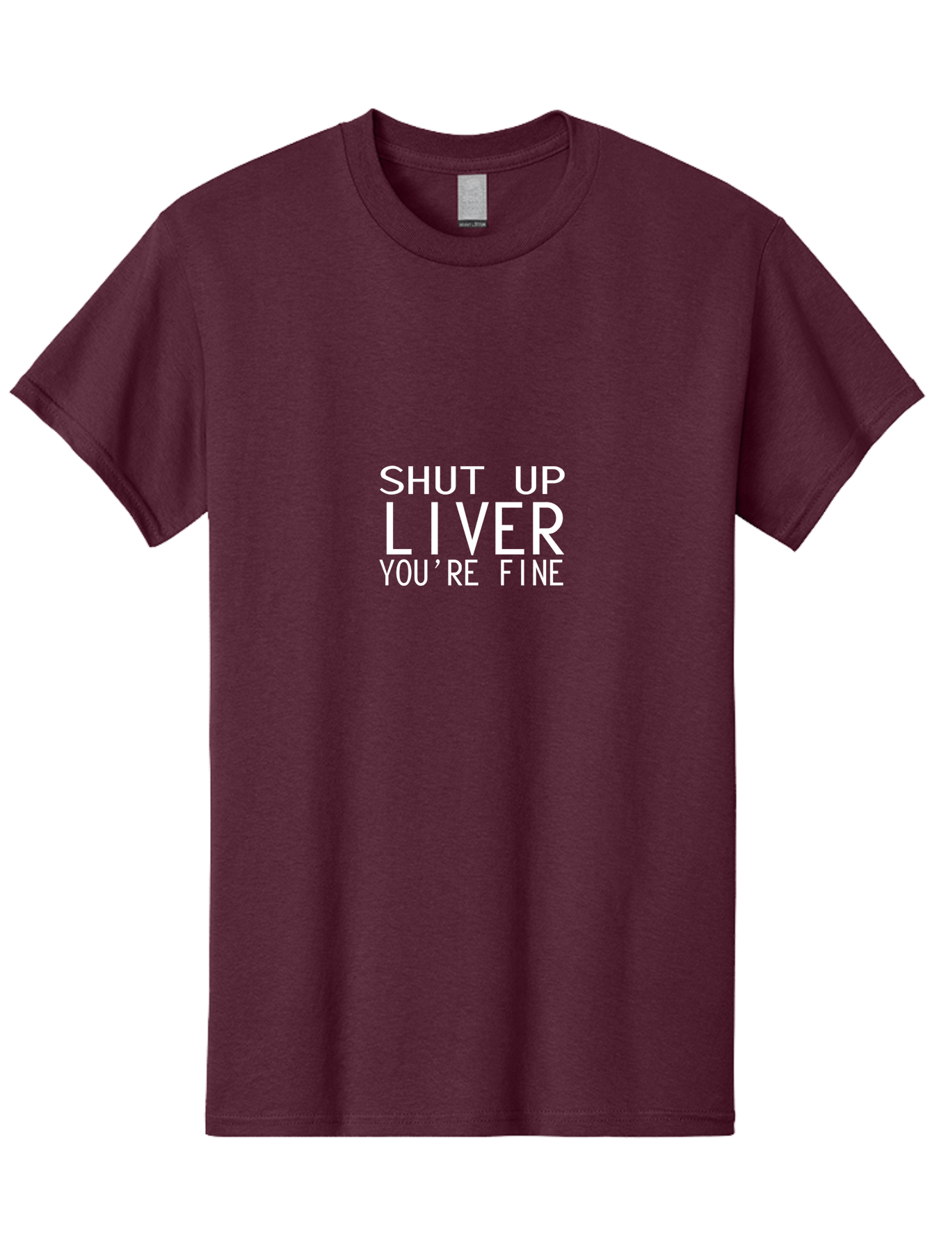 Shut Up Liver Men'S Graphic Tee, 100% Cotton, Comfortable Casual Summer Wear, Machine Washable, Funny Quote, Humoristic Saying, Witty Phrase, Liver Joke, Inspirational Quote, Motivational Words, Typographic Design Aae640 17