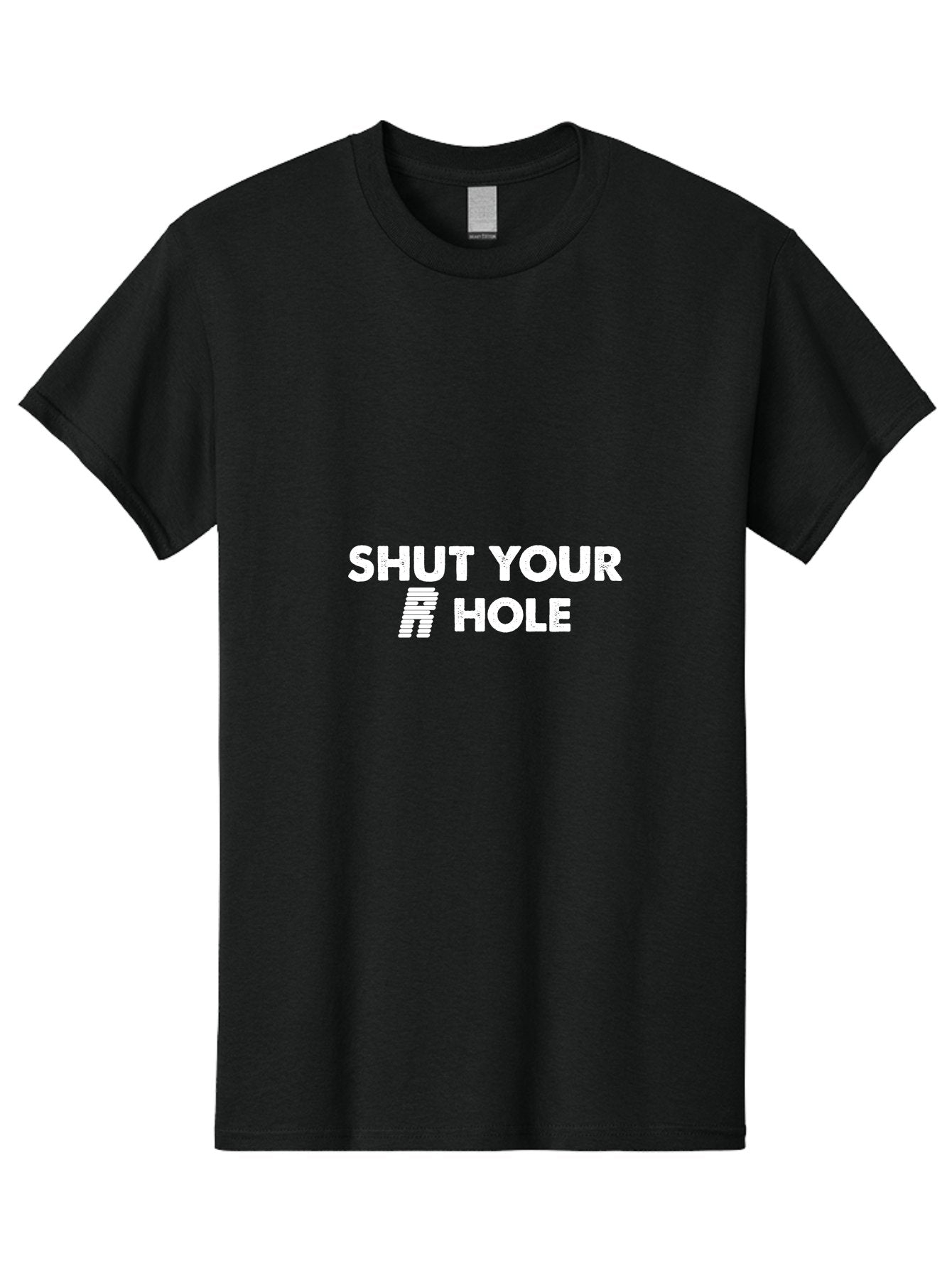 Shut Your R Hole Men'S Graphic Tee, 100% Cotton, Comfortable Casual Summer Wear, Machine Washable, Funny Slogans, Meme Culture, Humorous Phrases, Witty Sayings, Pop Culture References, Quirky Designs Aae641 9