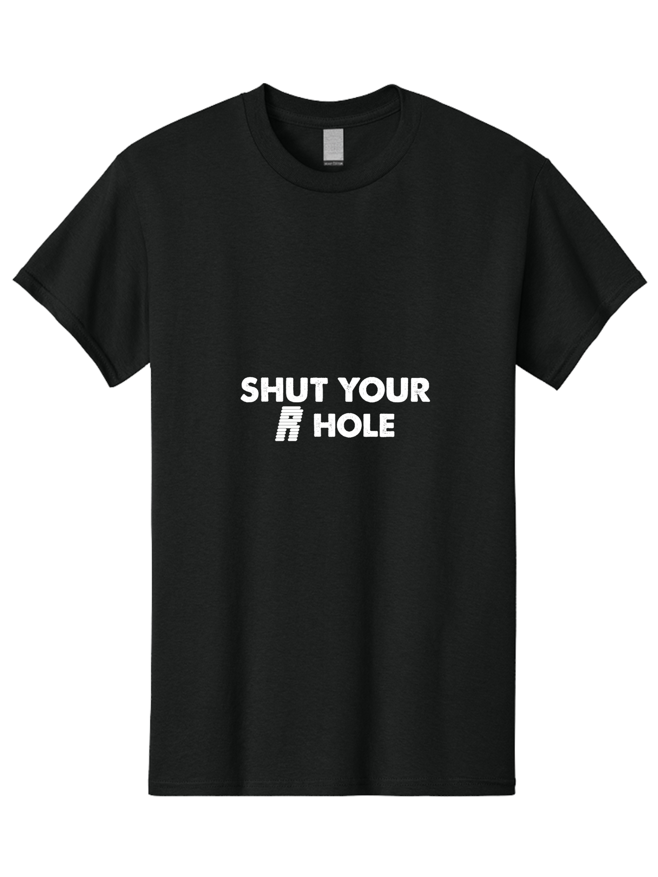 Shut Your R Hole Men'S Graphic Tee, 100% Cotton, Comfortable Casual Summer Wear, Machine Washable, Funny Slogans, Meme Culture, Humorous Phrases, Witty Sayings, Pop Culture References, Quirky Designs Aae641 7