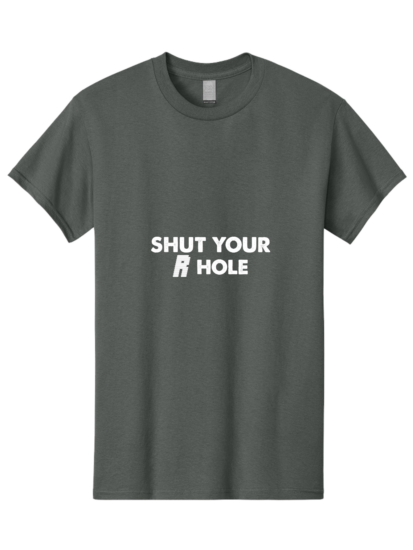 Shut Your R Hole Men'S Graphic Tee, 100% Cotton, Comfortable Casual Summer Wear, Machine Washable, Funny Slogans, Meme Culture, Humorous Phrases, Witty Sayings, Pop Culture References, Quirky Designs Aae641 5