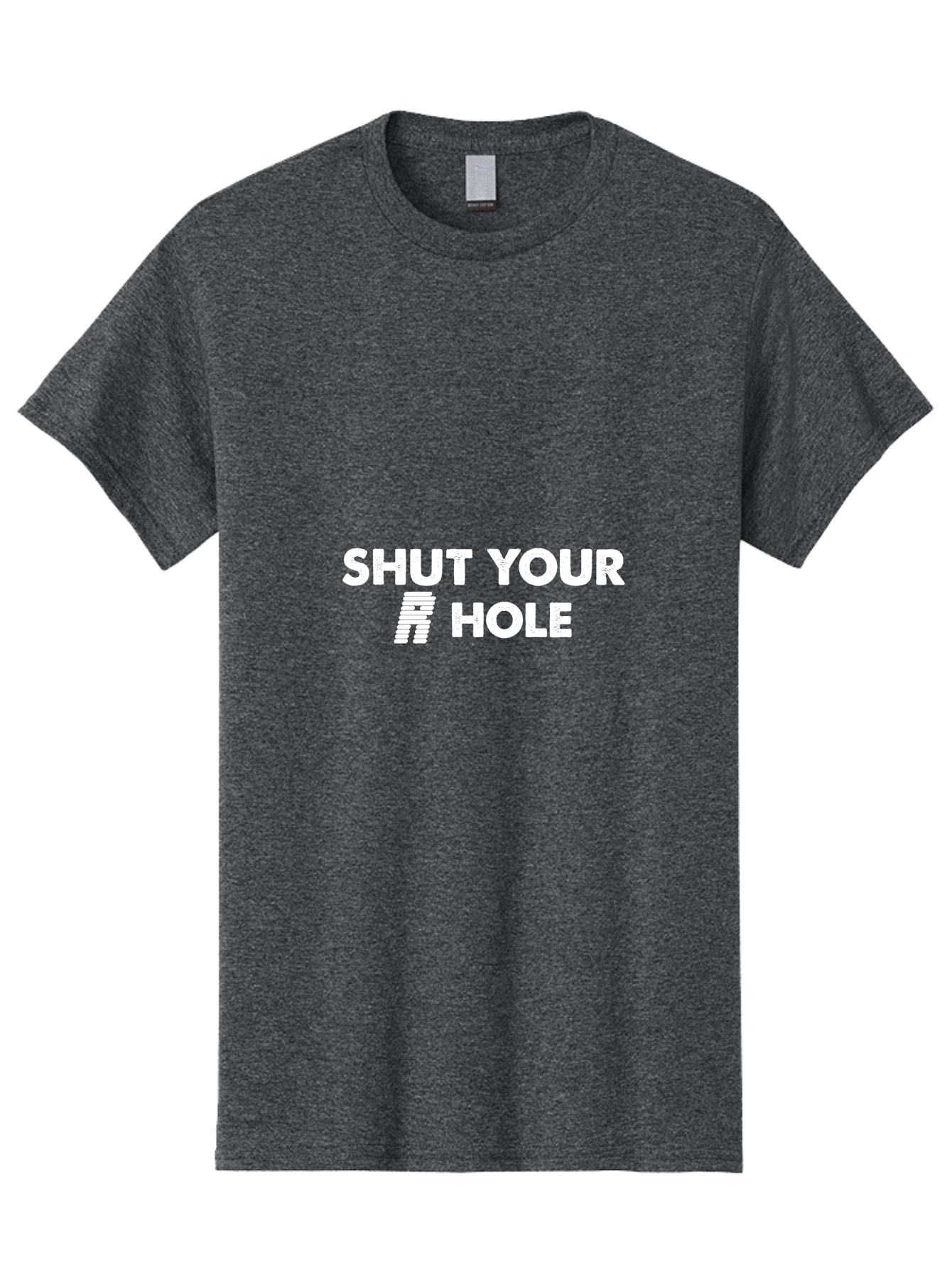 Shut Your R Hole Men'S Graphic Tee, 100% Cotton, Comfortable Casual Summer Wear, Machine Washable, Funny Slogans, Meme Culture, Humorous Phrases, Witty Sayings, Pop Culture References, Quirky Designs Aae641 21