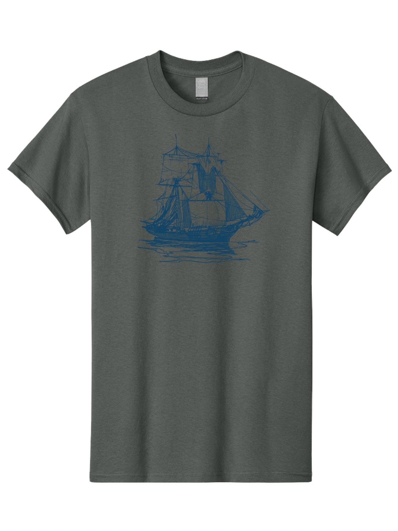 Silent Sails Ship Men'S Graphic Tee, 100% Cotton, Comfortable Casual Summer Wear, Machine Washable, Sailing Ship, Tall Ship, Naval Vessel, Sailing Boat, Ocean Waves, Nautical Theme, Historic Ship, Classic Sailing, Maritime Illustration Aae644 10