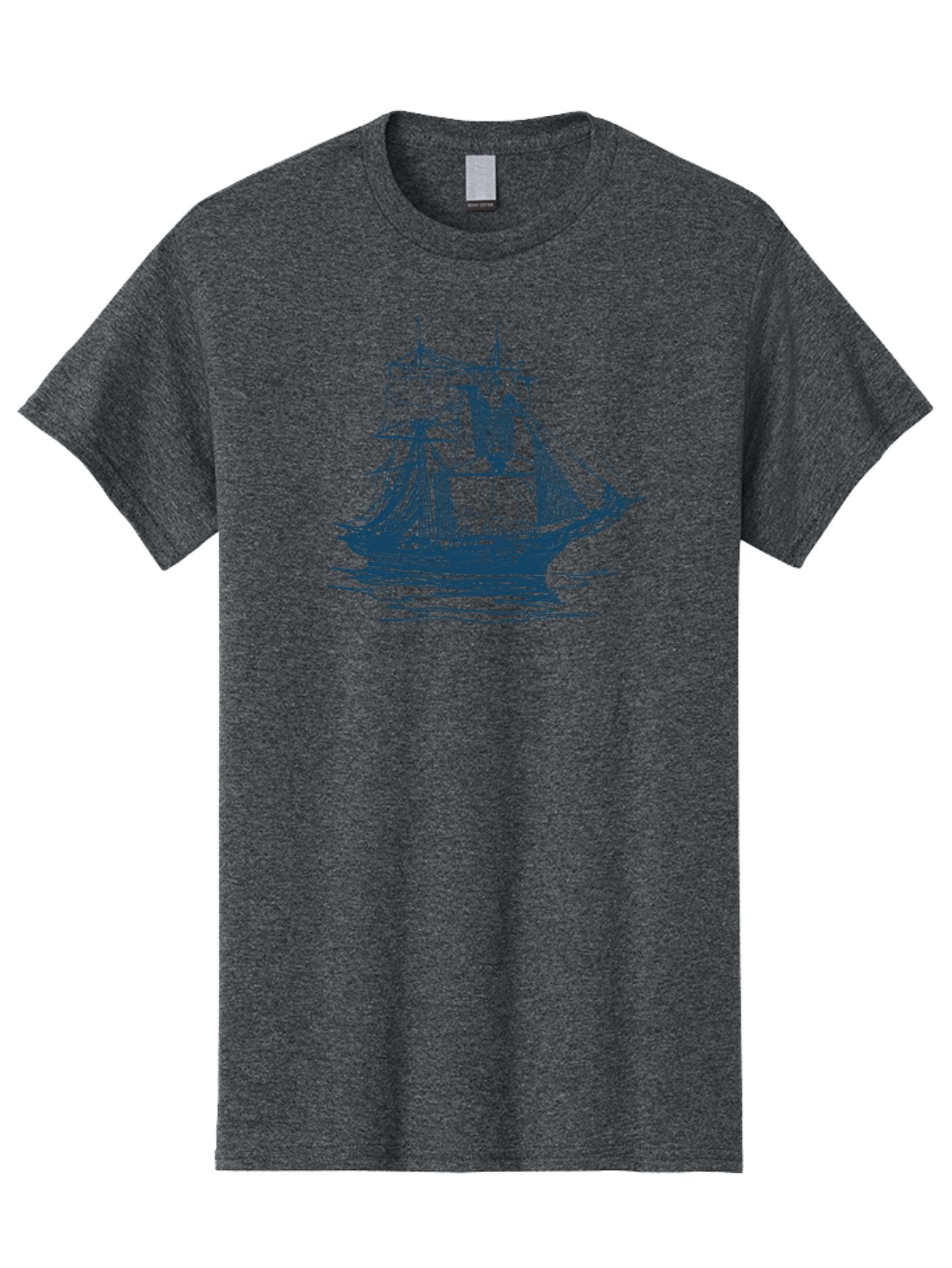 Silent Sails Ship Men'S Graphic Tee, 100% Cotton, Comfortable Casual Summer Wear, Machine Washable, Sailing Ship, Tall Ship, Naval Vessel, Sailing Boat, Ocean Waves, Nautical Theme, Historic Ship, Classic Sailing, Maritime Illustration Aae644 14