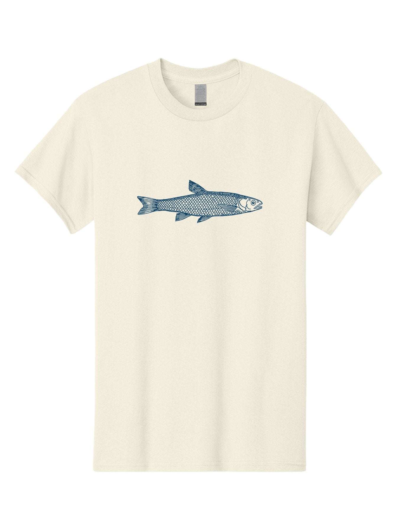 Silverline Fish Men'S Graphic Tee, 100% Cotton, Comfortable Casual Summer Wear, Machine Washable, Illustration Of A Fish, Fish With Scales, Aquatic Animal, Ocean Life, Sea Creature, Wildlife, Marine Biology, Fish Art, Detailed Drawing, Aae647 11