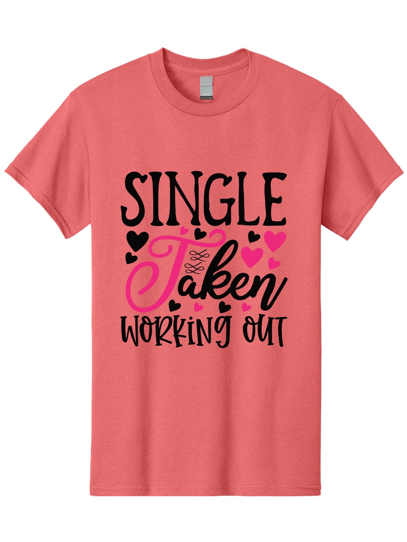 Single Taken Working Out Men'S Graphic Tee, 100% Cotton, Comfortable Casual Summer Wear, Machine Washable, Fitness Motivation, Gym Inspiration, Workout Quotes, Single And Taken, Funny Sayings, Fitness Humor, Gym Humor, Motivational Quotes, Aae649 8