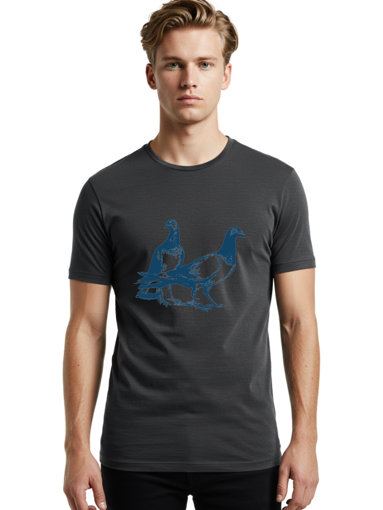 Skyline Pigeon Union Men'S Graphic Tee, 100% Cotton, Comfortable Casual Summer Wear, Machine Washable, Pigeons, Birds, Wildlife, Urban Animals, Bird Watching, Nature Lovers Aae652 22