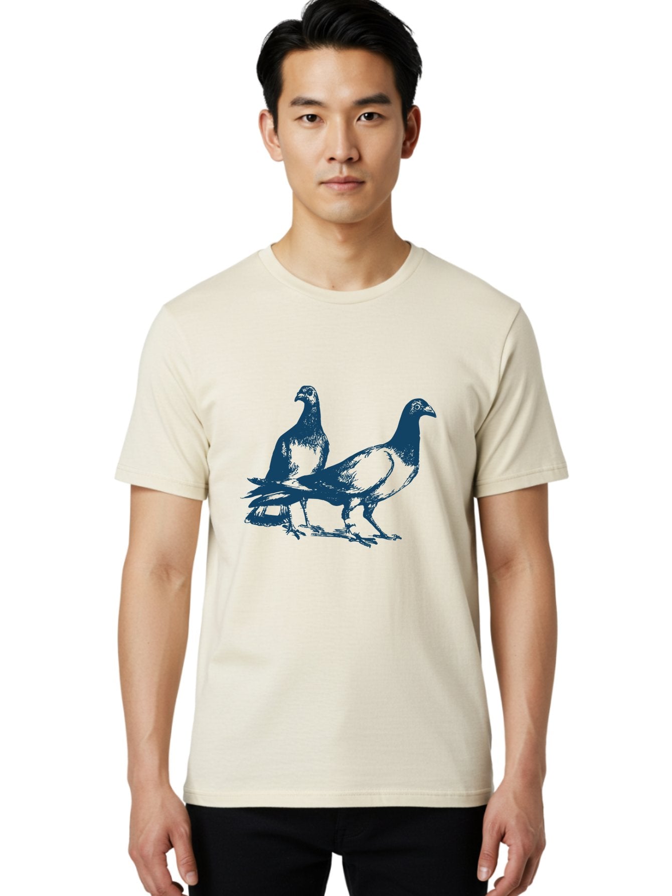 Skyline Pigeon Union Men'S Graphic Tee, 100% Cotton, Comfortable Casual Summer Wear, Machine Washable, Pigeons, Birds, Wildlife, Urban Animals, Bird Watching, Nature Lovers Aae652 26