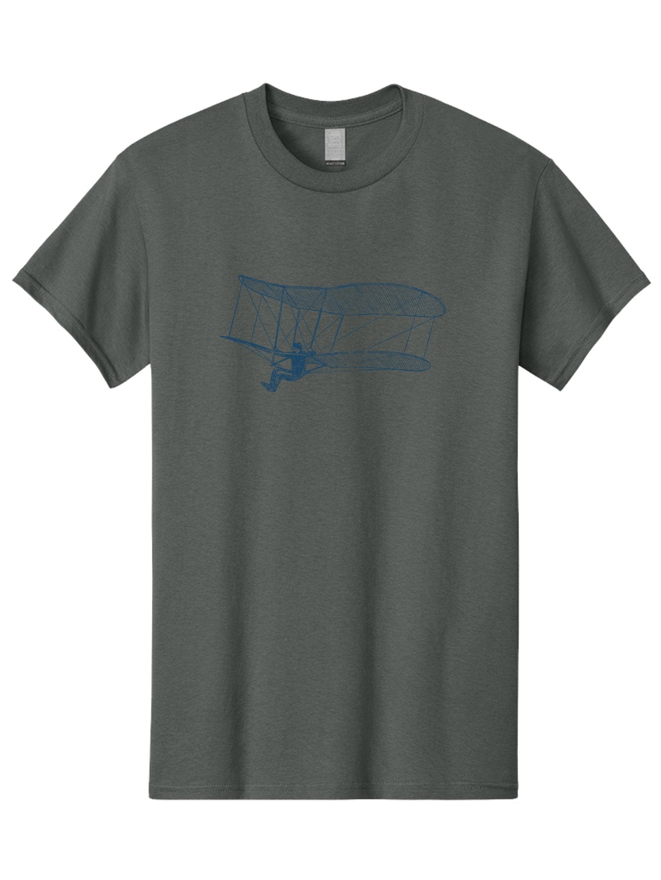 Skyrider Men'S Graphic Tee, 100% Cotton, Comfortable Casual Summer Wear, Machine Washable, Hang Glider In Flight, Flying Human Figure, Aviation Innovation, Recreational Flying, Adventurous Sports, Extreme Thrill, Hang Gliding Enthusiast, Aae653