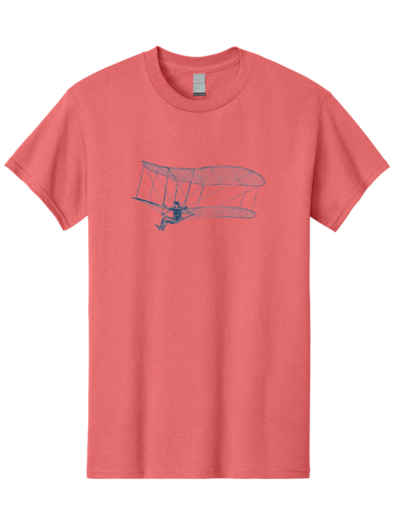 Skyrider Men'S Graphic Tee, 100% Cotton, Comfortable Casual Summer Wear, Machine Washable, Hang Glider In Flight, Flying Human Figure, Aviation Innovation, Recreational Flying, Adventurous Sports, Extreme Thrill, Hang Gliding Enthusiast, Aae653 29