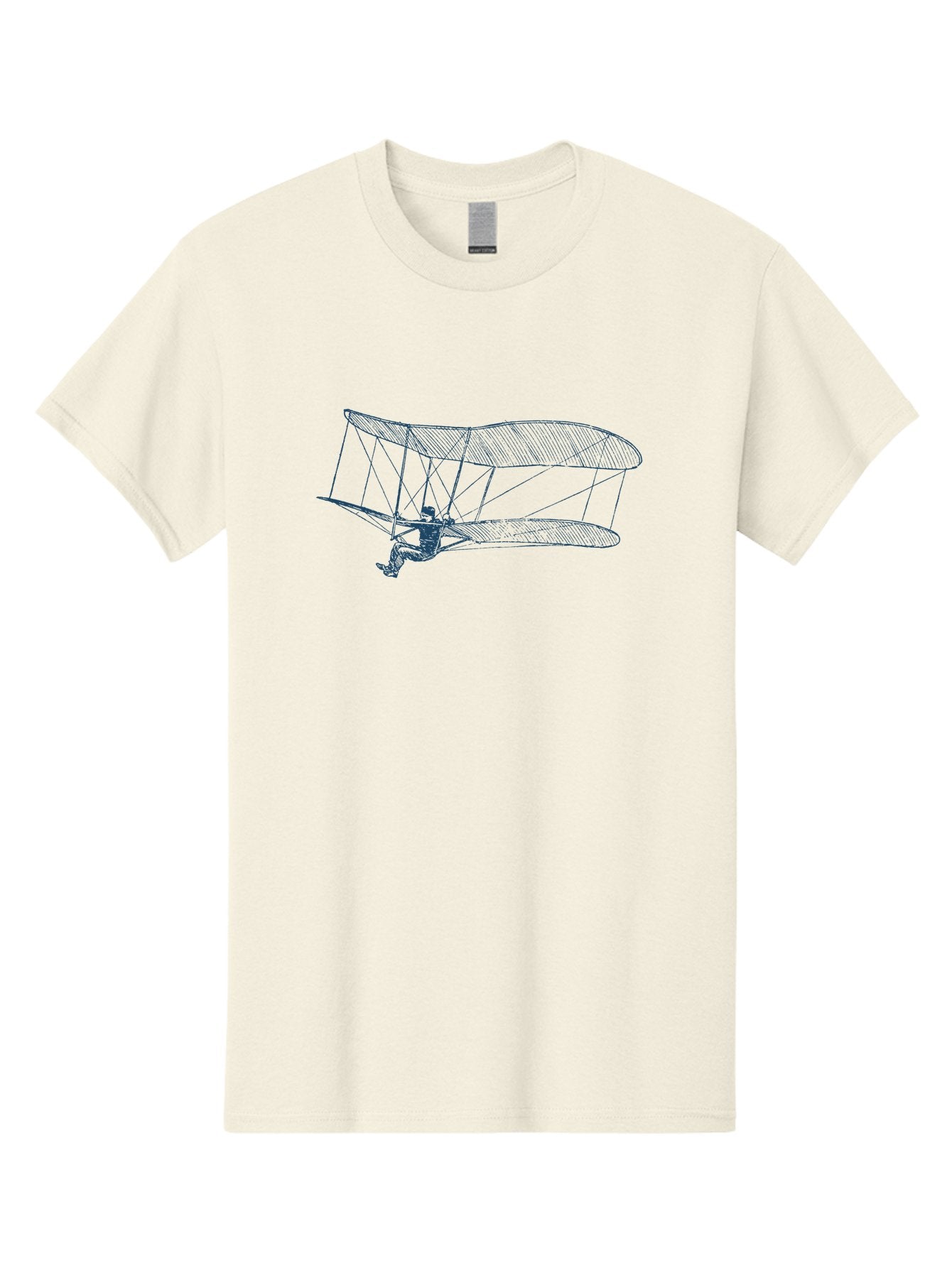 Skyrider Men'S Graphic Tee, 100% Cotton, Comfortable Casual Summer Wear, Machine Washable, Hang Glider In Flight, Flying Human Figure, Aviation Innovation, Recreational Flying, Adventurous Sports, Extreme Thrill, Hang Gliding Enthusiast, Aae653 13