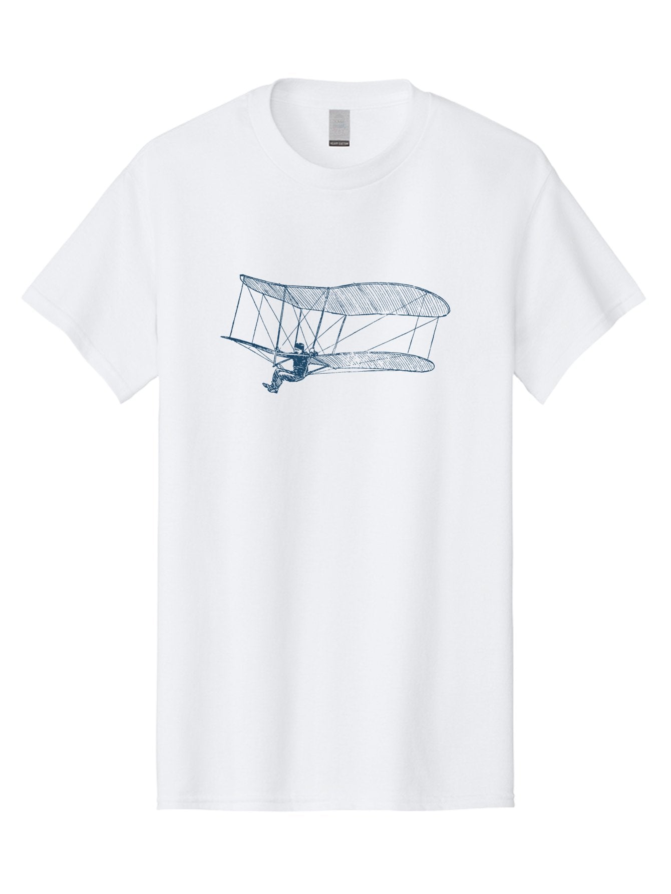 Skyrider Men'S Graphic Tee, 100% Cotton, Comfortable Casual Summer Wear, Machine Washable, Hang Glider In Flight, Flying Human Figure, Aviation Innovation, Recreational Flying, Adventurous Sports, Extreme Thrill, Hang Gliding Enthusiast, Aae653 11