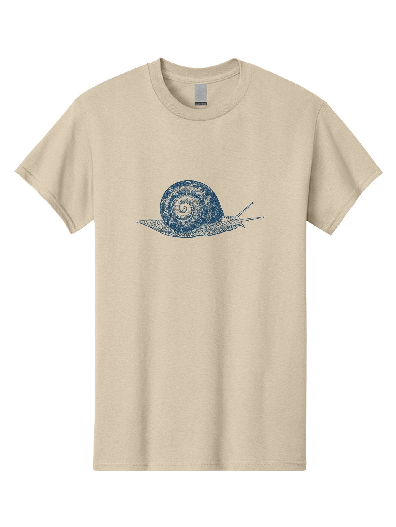 Spiral Snail Crawl Men'S Graphic Tee, 100% Cotton, Comfortable Casual Summer Wear, Machine Washable, Snail On A Leaf, Shell Spiral, Garden Creature, Slow Movement, Nature Illustration, Detailed Drawing, Whimsical Art, Illustration Design, Aae666 9