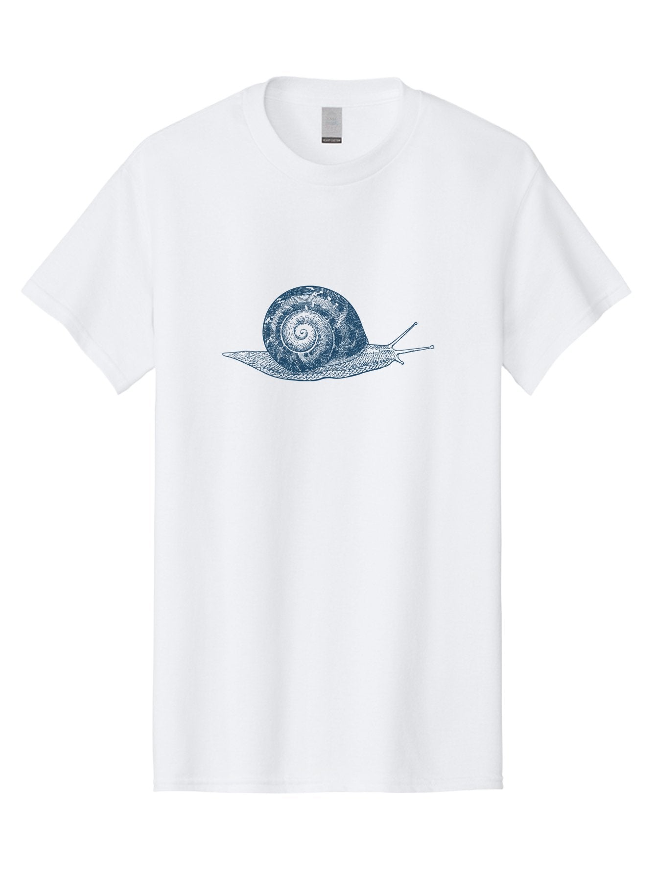Spiral Snail Crawl Men'S Graphic Tee, 100% Cotton, Comfortable Casual Summer Wear, Machine Washable, Snail On A Leaf, Shell Spiral, Garden Creature, Slow Movement, Nature Illustration, Detailed Drawing, Whimsical Art, Illustration Design, Aae666 10