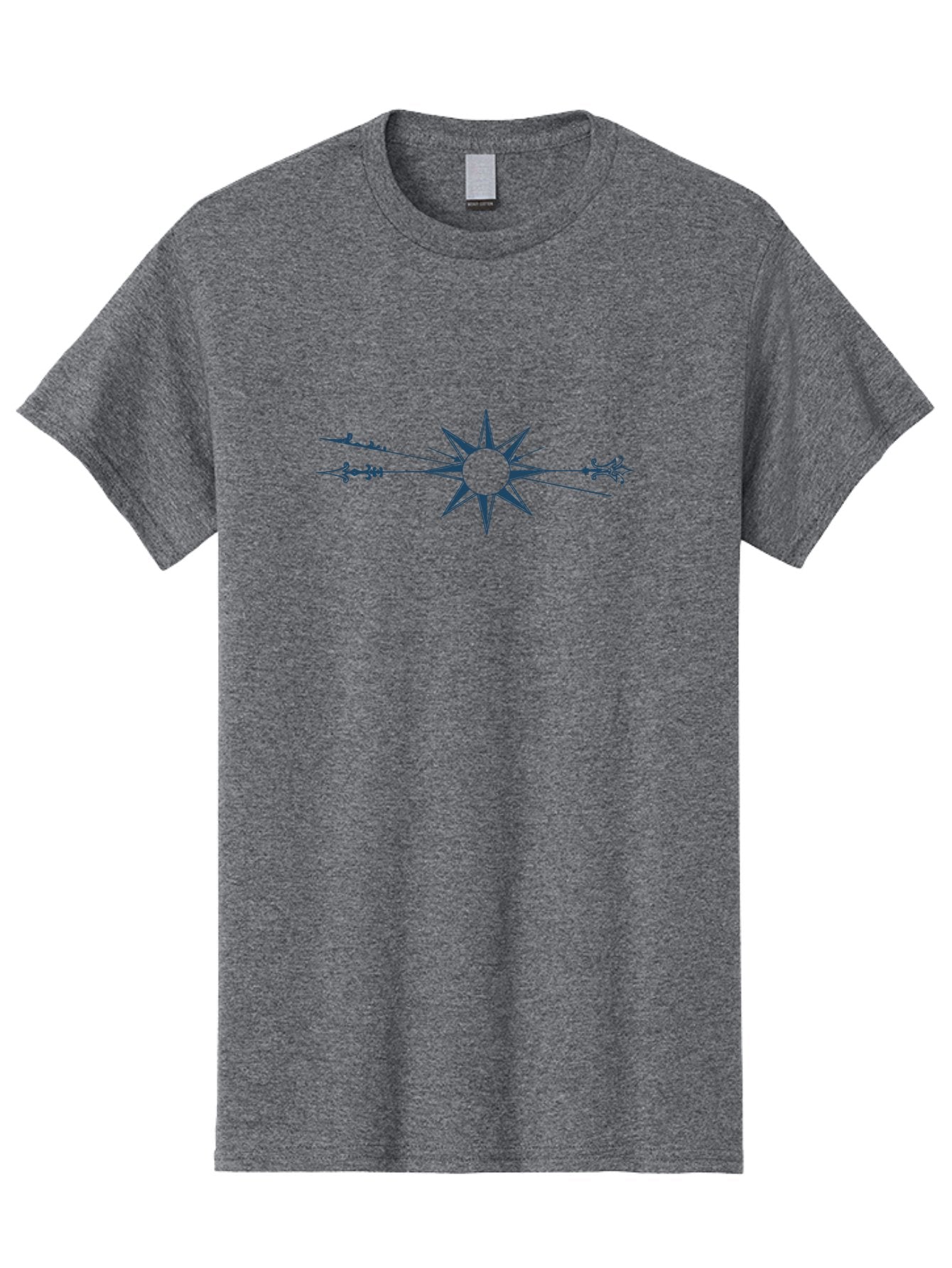 Starpoint Arrow Marker Men'S Graphic Tee, 100% Cotton, Comfortable Casual Summer Wear, Machine Washable, Star Symbol, Mystical Emblem, Celestial Body, Abstract Art, Geometric Shape, Spiritual Icon, Mystical Symbolism, Esoteric Design Aae670 10