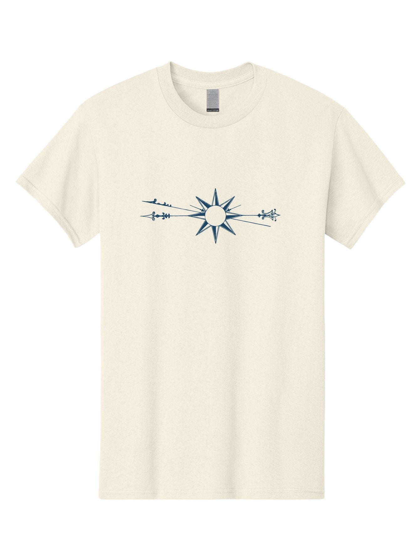 Starpoint Arrow Marker Men'S Graphic Tee, 100% Cotton, Comfortable Casual Summer Wear, Machine Washable, Star Symbol, Mystical Emblem, Celestial Body, Abstract Art, Geometric Shape, Spiritual Icon, Mystical Symbolism, Esoteric Design Aae670 5