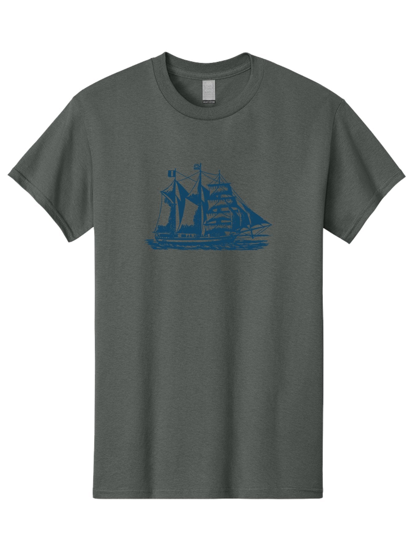 Storm Chaser Men'S Graphic Tee, 100% Cotton, Comfortable Casual Summer Wear, Machine Washable, Sailing Ship, Tall Sailing Vessel, Classic Maritime Icon, Vintage Nautical Theme, Majestic Oceanic Scene, Historical Sailing Rig, Aae674 13