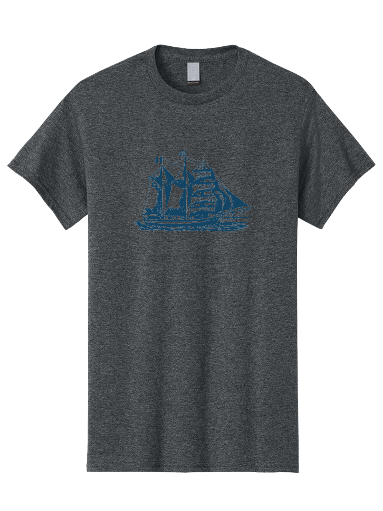 Storm Chaser Men'S Graphic Tee, 100% Cotton, Comfortable Casual Summer Wear, Machine Washable, Sailing Ship, Tall Sailing Vessel, Classic Maritime Icon, Vintage Nautical Theme, Majestic Oceanic Scene, Historical Sailing Rig, Aae674 3