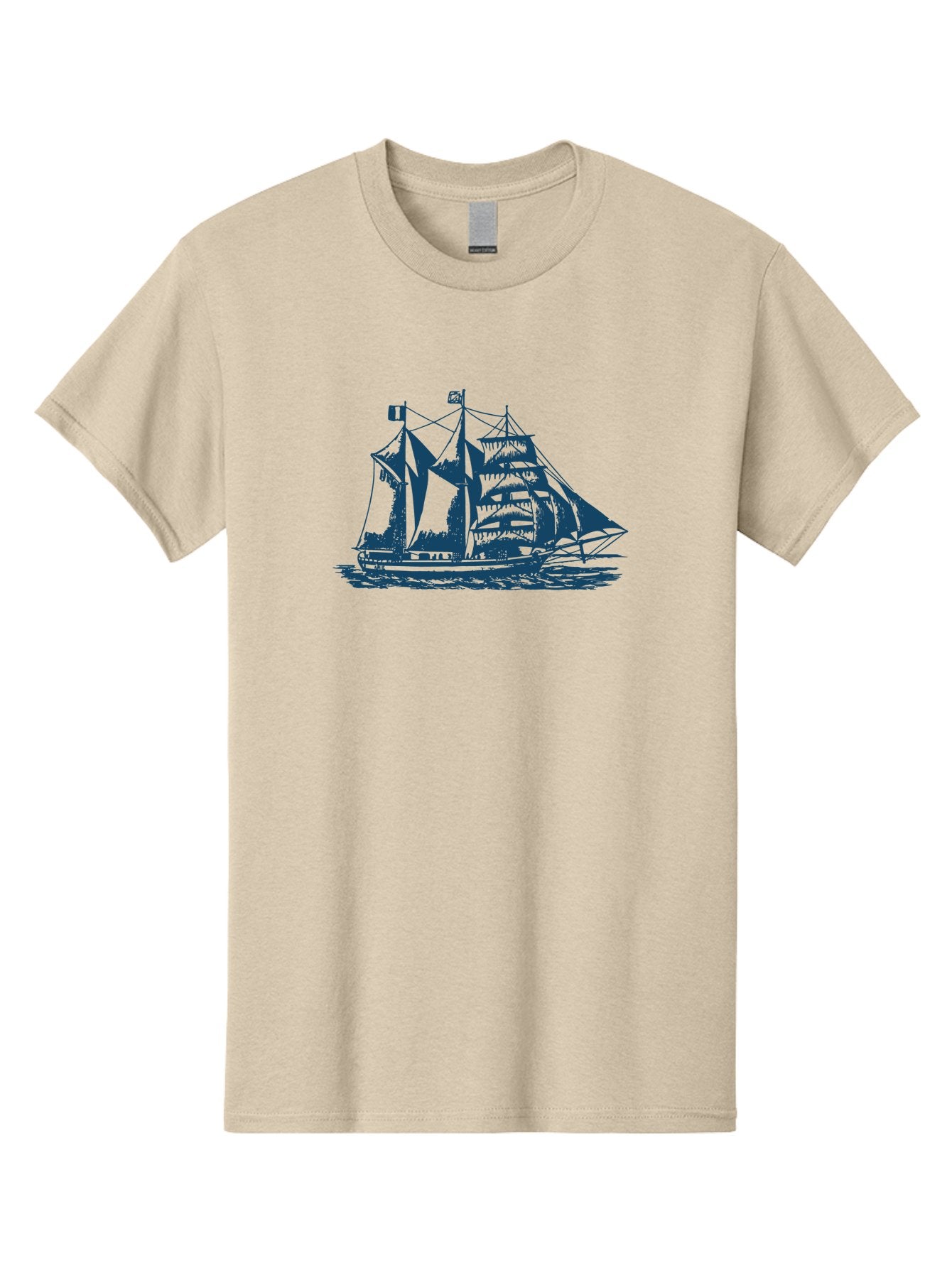 Storm Chaser Men'S Graphic Tee, 100% Cotton, Comfortable Casual Summer Wear, Machine Washable, Sailing Ship, Tall Sailing Vessel, Classic Maritime Icon, Vintage Nautical Theme, Majestic Oceanic Scene, Historical Sailing Rig, Aae674 11
