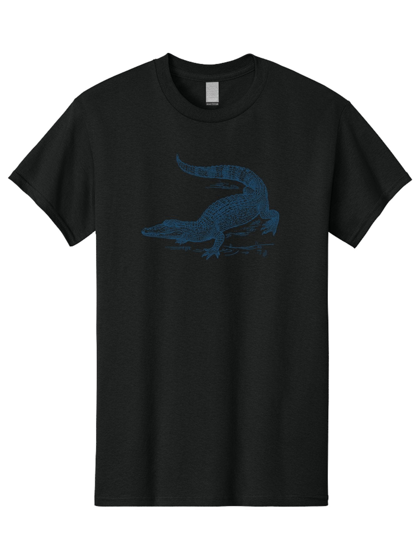 Swamp King Crocodile Men'S Graphic Tee, 100% Cotton, Comfortable Casual Summer Wear, Machine Washable, Reptile, Wildlife, Predatory Animal, Scaly Skin, Sharp Teeth, Aggressive Stance, Powerful Jaws, Wild Creature, Fierce Look, Aae678 7