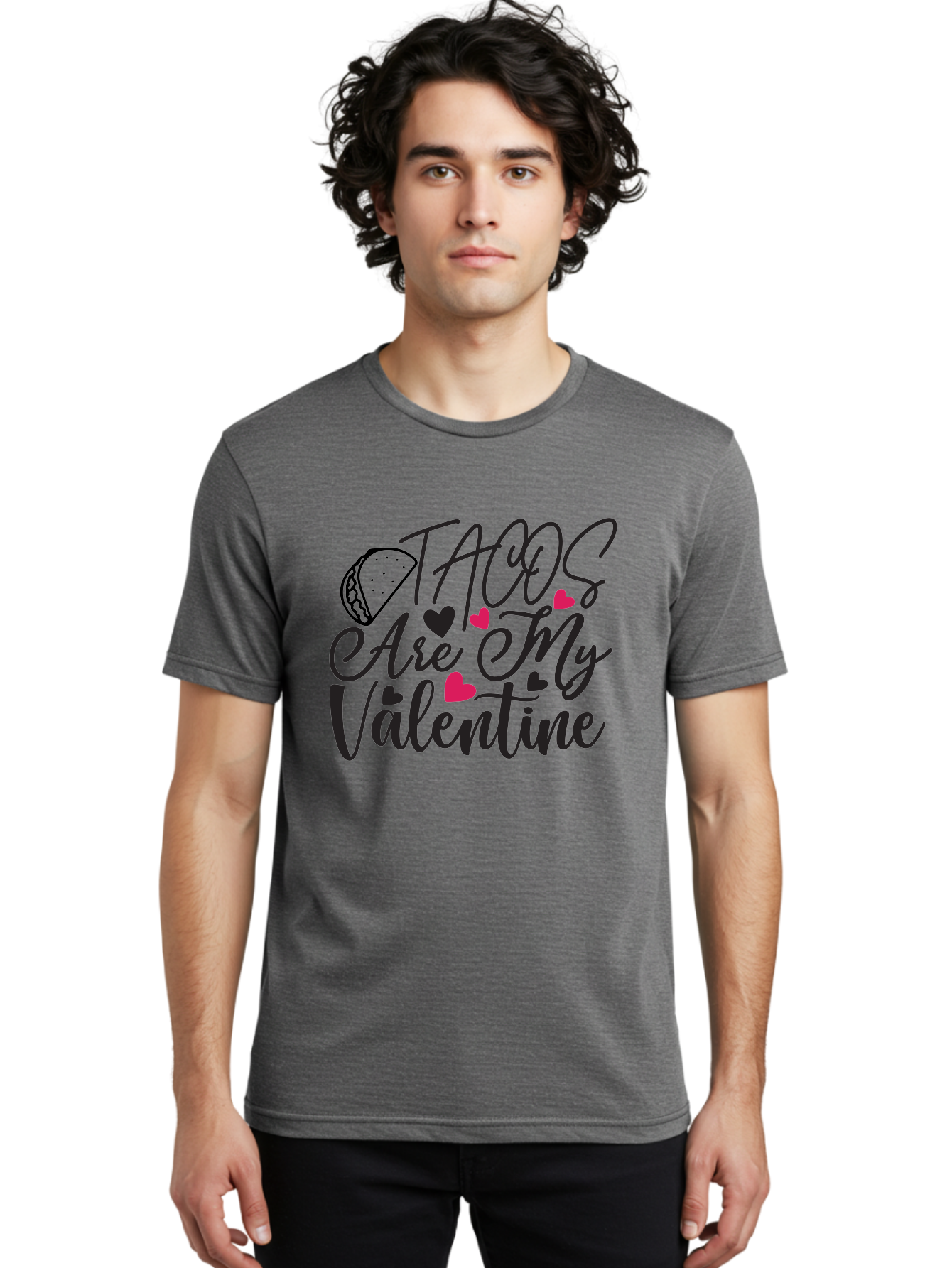 Tacos Are My Valentine Men'S Graphic Tee, 100% Cotton, Comfortable Casual Summer Wear, Machine Washable, Tacos Are My Valentine, Taco Love Quotes, Funny Valentines Day, Mexican Food Quotes, Taco Valentines Day, Taco Hearts, Cute Taco Designs, Aae680 4