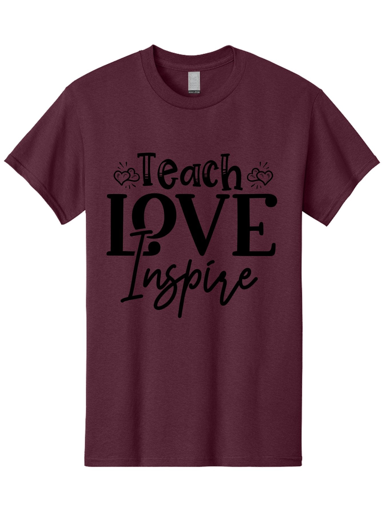 Teach Love Inspire Men'S Graphic Tee, 100% Cotton, Comfortable Casual Summer Wear, Machine Washable, Teach Love Inspire, Teaching Quotes, Inspirational Quotes, Love Quotes, Teacher Appreciation, Motivational Phrases, Heartwarming Messages, Aae683 9