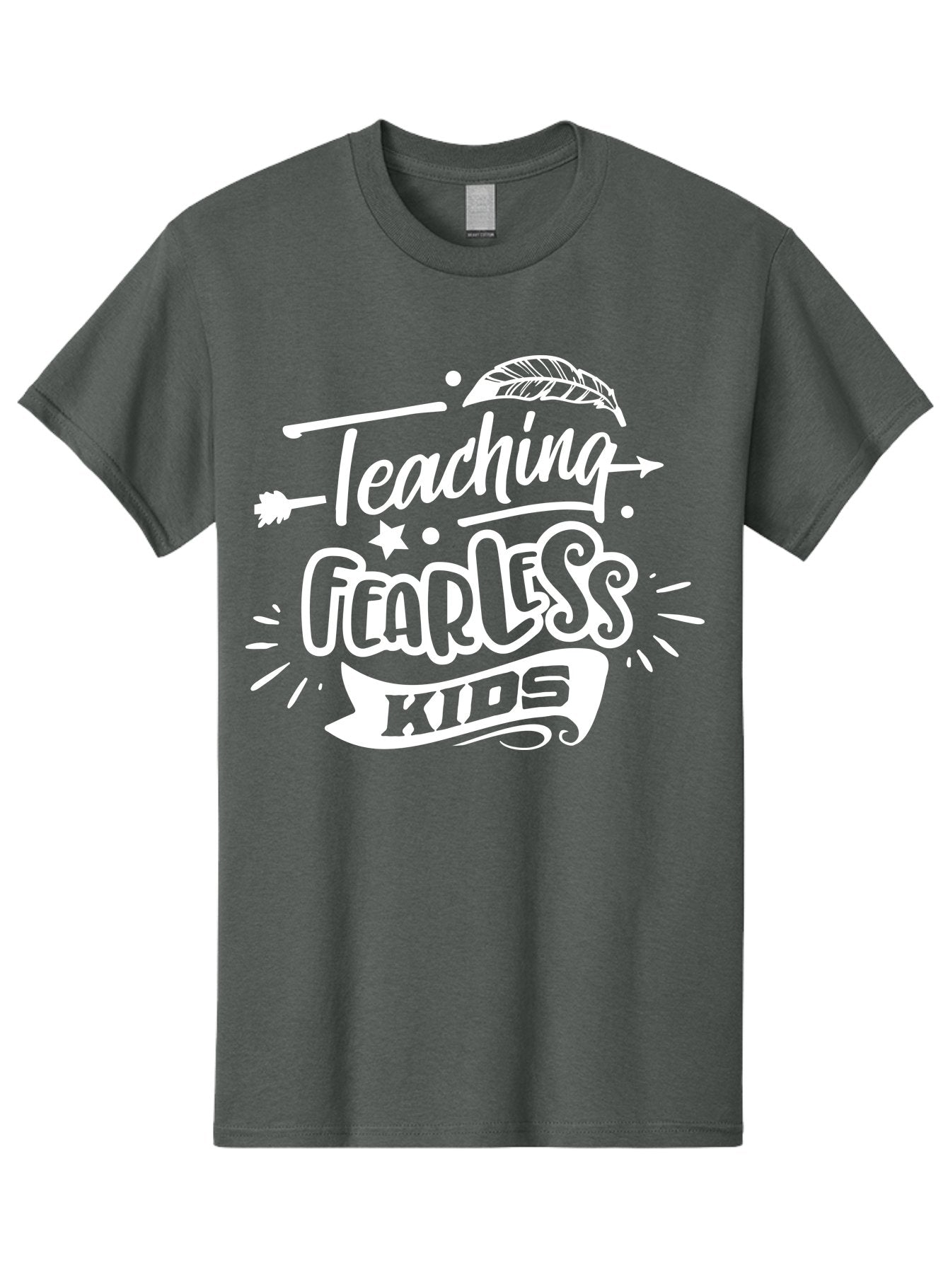 Teaching Fearless Kids White Men'S Graphic Tee, 100% Cotton, Comfortable Casual Summer Wear, Machine Washable, Teaching Fearless Kids, Inspirational Quotes, Motivational Phrases, Empowering Children, Self Confidence, Positive Affirmations, Aae685 8