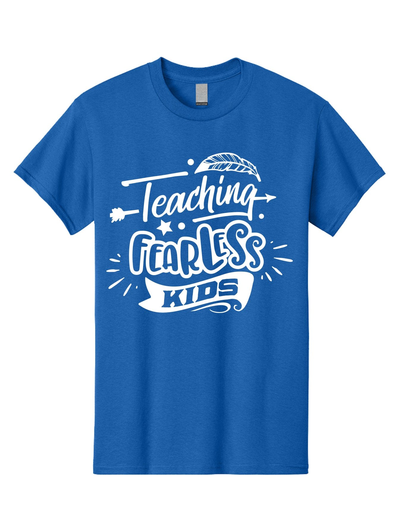 Teaching Fearless Kids White Men'S Graphic Tee, 100% Cotton, Comfortable Casual Summer Wear, Machine Washable, Teaching Fearless Kids, Inspirational Quotes, Motivational Phrases, Empowering Children, Self Confidence, Positive Affirmations, Aae685 10