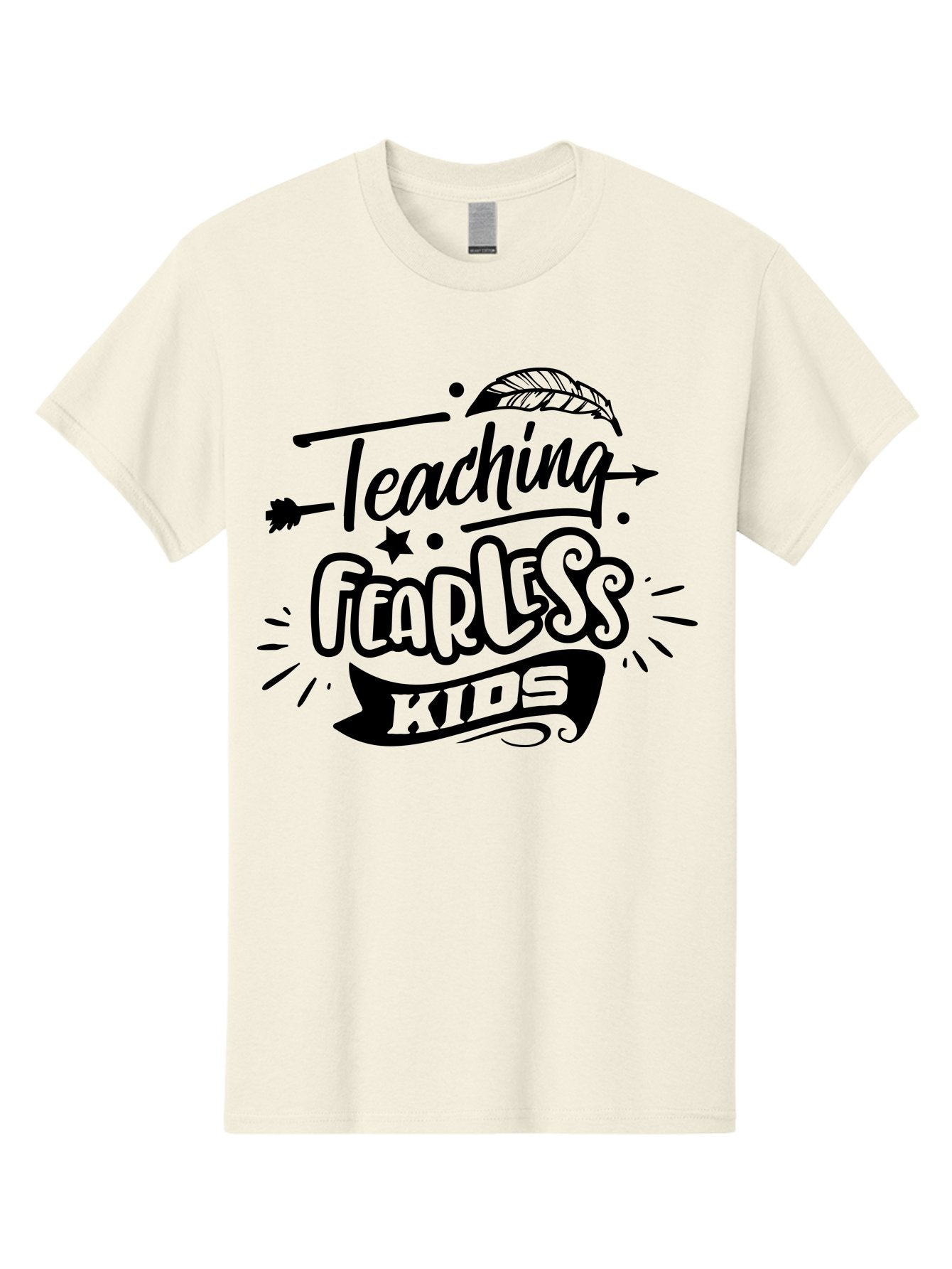 Teaching Fearless Kids Men'S Graphic Tee, 100% Cotton, Comfortable Casual Summer Wear, Machine Washable, Teaching Fearless Kids, Inspirational Quotes, Motivational Phrases, Confidence Building, Positive Thinking, Empowerment For Children, Aae686 4