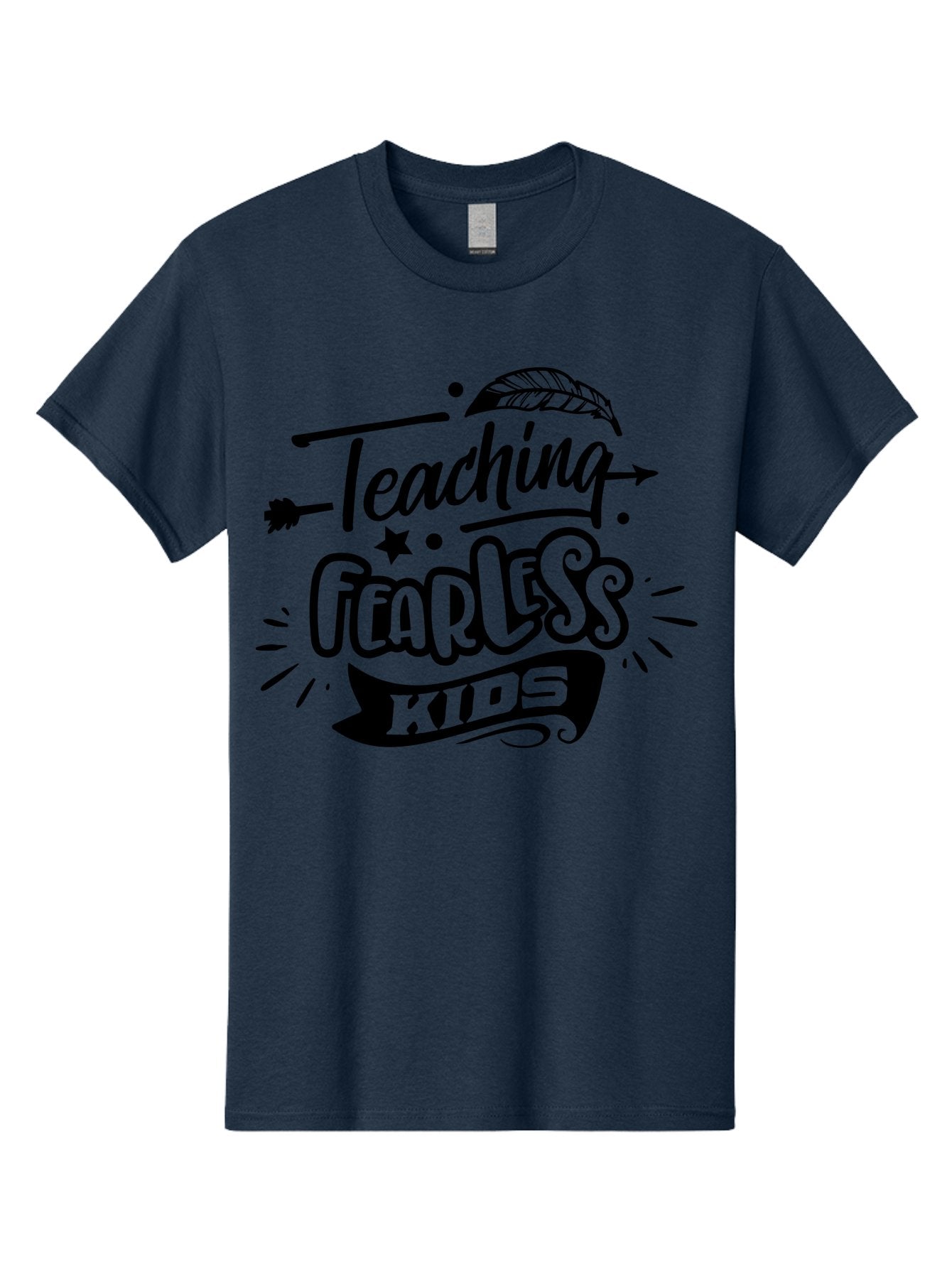 Teaching Fearless Kids Men'S Graphic Tee, 100% Cotton, Comfortable Casual Summer Wear, Machine Washable, Teaching Fearless Kids, Inspirational Quotes, Motivational Phrases, Confidence Building, Positive Thinking, Empowerment For Children, Aae686 6