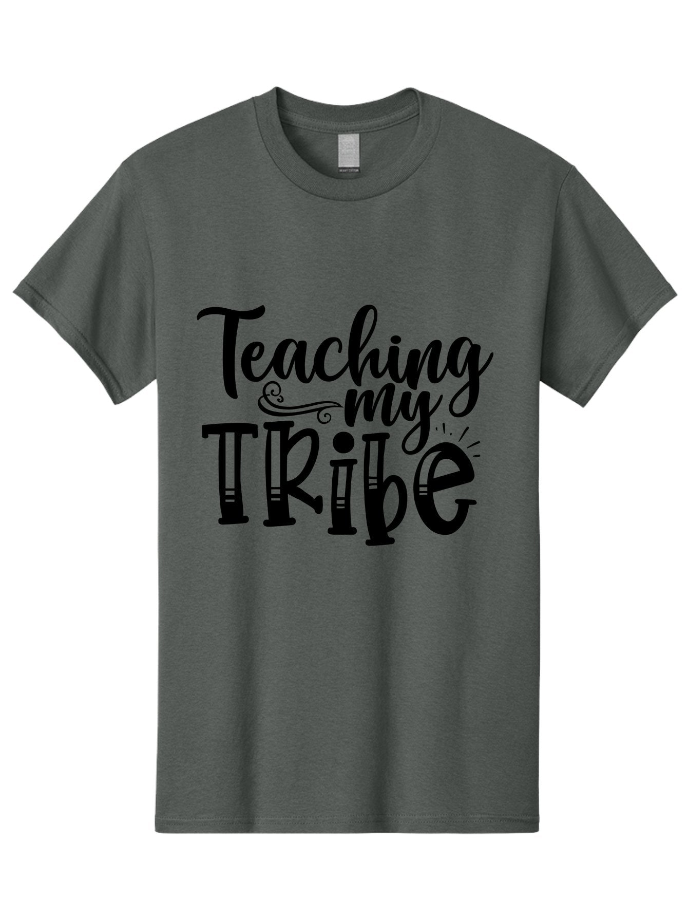 Teaching My Tribe Men'S Graphic Tee, 100% Cotton, Comfortable Casual Summer Wear, Machine Washable, Teaching Quote, Inspirational Quote, Motivational Quote, Teacher Life, Teacher Quote, Homeschool Quote, Family Education Aae687