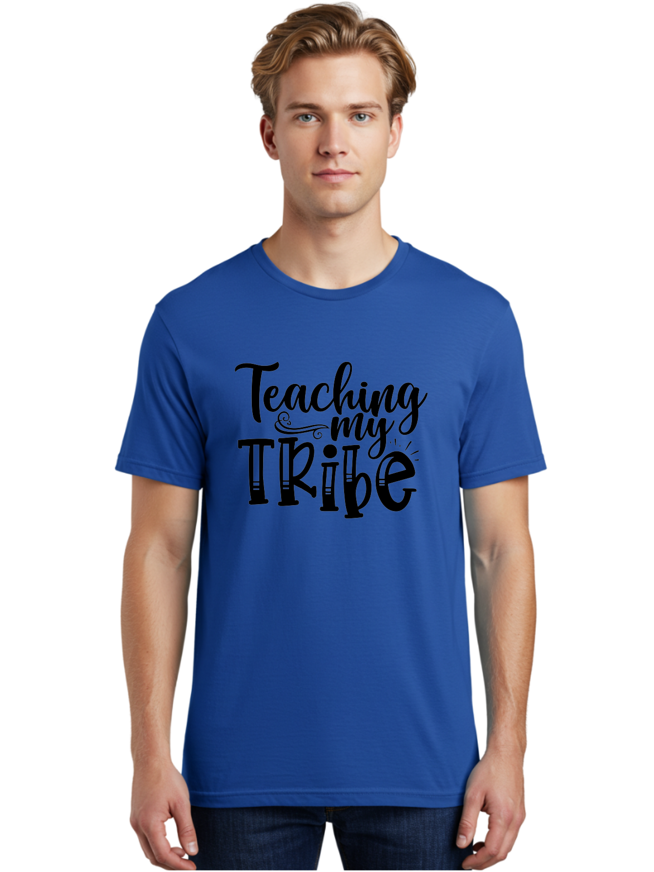 Teaching My Tribe Men'S Graphic Tee, 100% Cotton, Comfortable Casual Summer Wear, Machine Washable, Teaching Quote, Inspirational Quote, Motivational Quote, Teacher Life, Teacher Quote, Homeschool Quote, Family Education Aae687 24