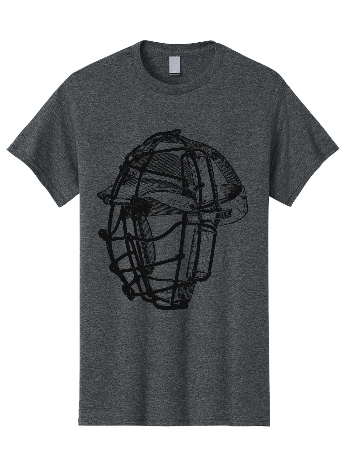 The Backstop Shield Men'S Graphic Tee, 100% Cotton, Comfortable Casual Summer Wear, Machine Washable, Baseball Catcher'S Mask, Protective Gear, Sports Equipment, Vintage Design, Classic Style, Catcher'S Protective Mask Aae694 10
