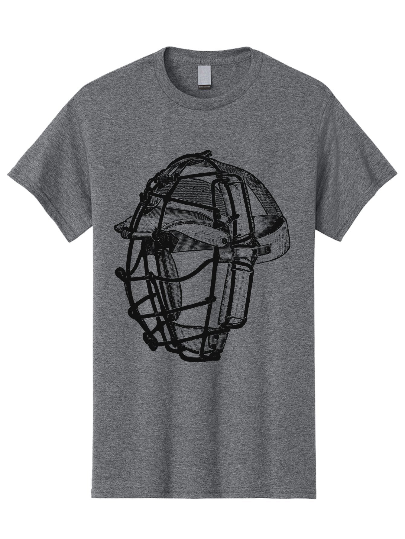 The Backstop Shield Men'S Graphic Tee, 100% Cotton, Comfortable Casual Summer Wear, Machine Washable, Baseball Catcher'S Mask, Protective Gear, Sports Equipment, Vintage Design, Classic Style, Catcher'S Protective Mask Aae694 15