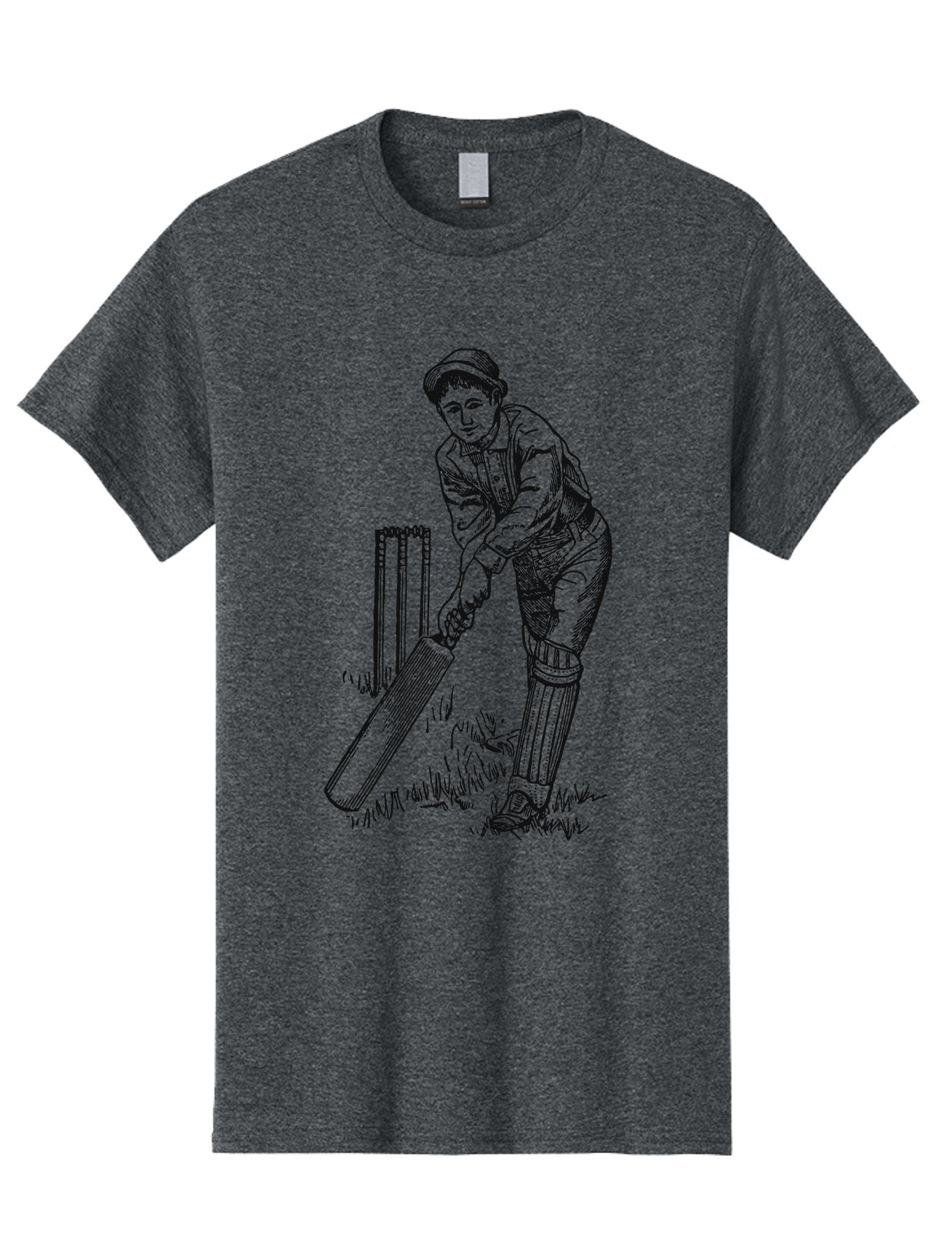 The Classic Batsman Men'S Graphic Tee, 100% Cotton, Comfortable Casual Summer Wear, Machine Washable, Cricket Player, Cricket Batsman, Cricket Bat, Cricket Wicket, Playing Cricket, Cricket Stance, Cricket Gear Aae697 15