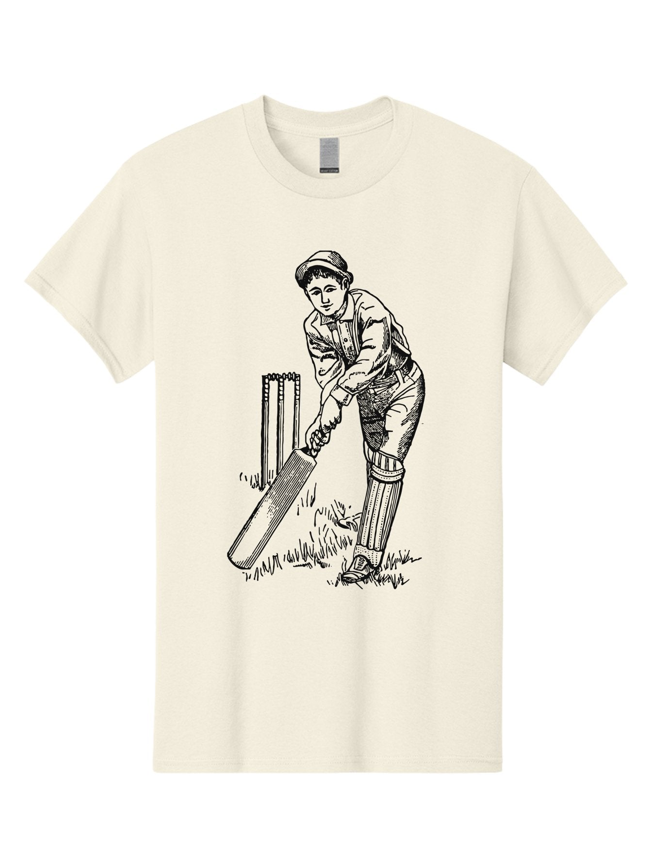 The Classic Batsman Men'S Graphic Tee, 100% Cotton, Comfortable Casual Summer Wear, Machine Washable, Cricket Player, Cricket Batsman, Cricket Bat, Cricket Wicket, Playing Cricket, Cricket Stance, Cricket Gear Aae697 6