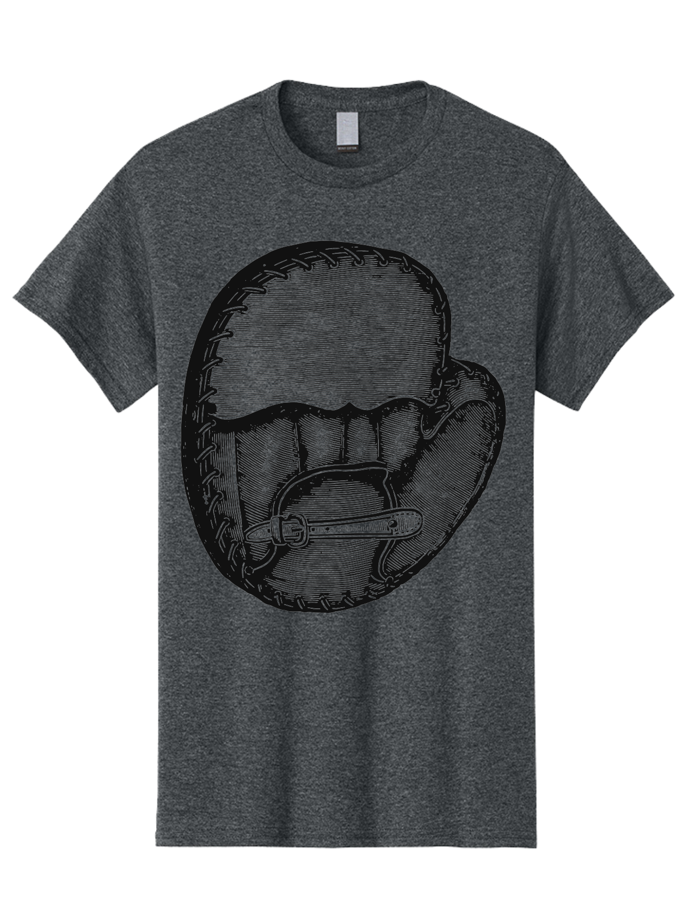 The Golden Glove Men'S Graphic Tee, 100% Cotton, Comfortable Casual Summer Wear, Machine Washable, Baseball Glove With Pocket Knife, Vintage Illustration, Retro Artwork, Crosshatching Technique, Nostalgic Feel, Baseball Theme, Aae705 15
