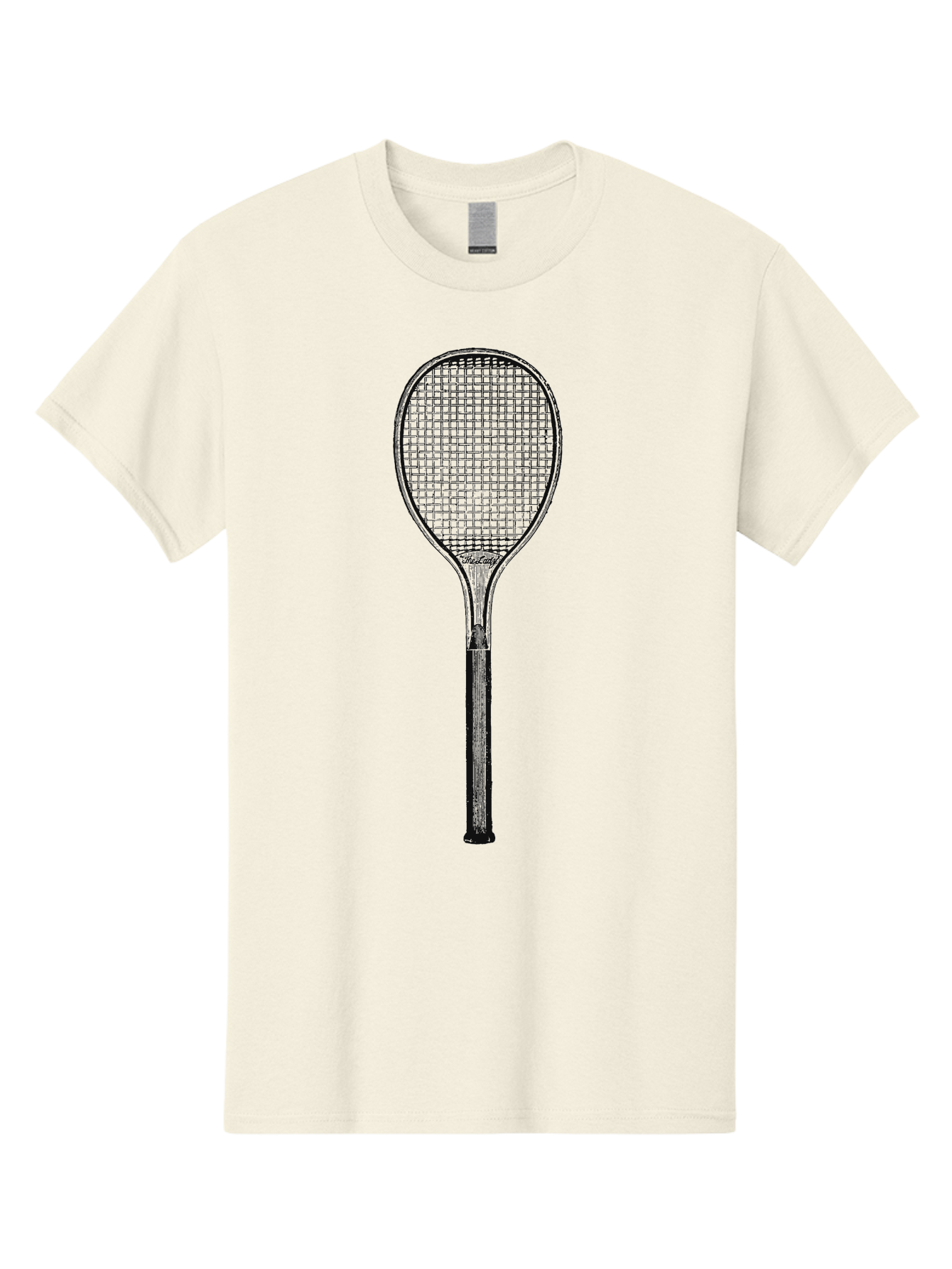 The Grand Slammer Men'S Graphic Tee, 100% Cotton, Comfortable Casual Summer Wear, Machine Washable, Tennis Racket, Sports Equipment, Tennis Gear, Racket Design, Tennis Player, Athletic Accessories Aae706