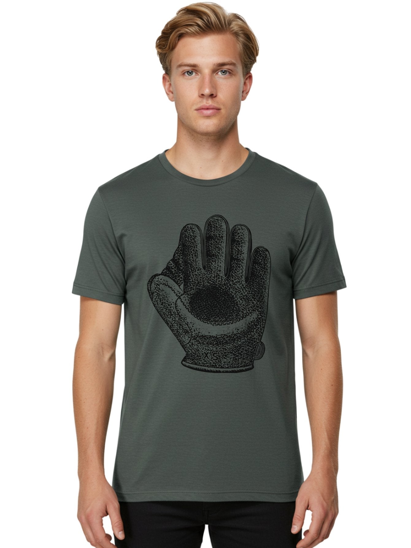 The Grip Men'S Graphic Tee, 100% Cotton, Comfortable Casual Summer Wear, Machine Washable, Goalie Glove, Soccer Equipment, Sports Gear, Hand Protection, Goalkeeper Accessories, Athletic Wear Aae707 27