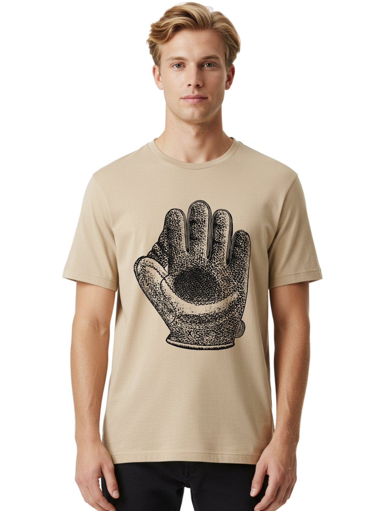 The Grip Men'S Graphic Tee, 100% Cotton, Comfortable Casual Summer Wear, Machine Washable, Goalie Glove, Soccer Equipment, Sports Gear, Hand Protection, Goalkeeper Accessories, Athletic Wear Aae707 22