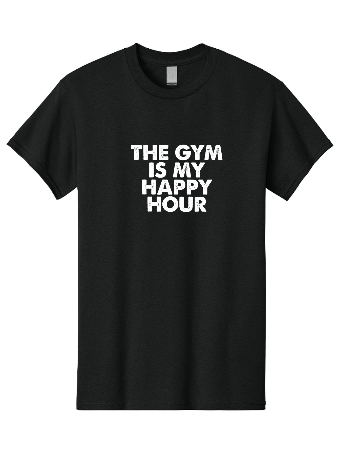 The Gym Is My Happy Hour Men'S Graphic Tee, 100% Cotton, Comfortable Casual Summer Wear, Machine Washable, Gym Motivation, Fitness Inspiration, Workout Encouragement, Gym Love, Happy Hour, Fitness Goals, Exercise Motivation, Healthy Lifestyle Aae709 14